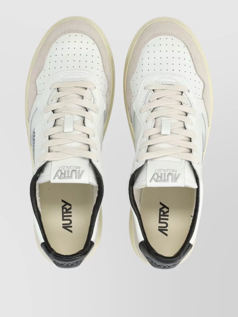 Autry Medalist Sneakers Perforated Toe Contrast Heel