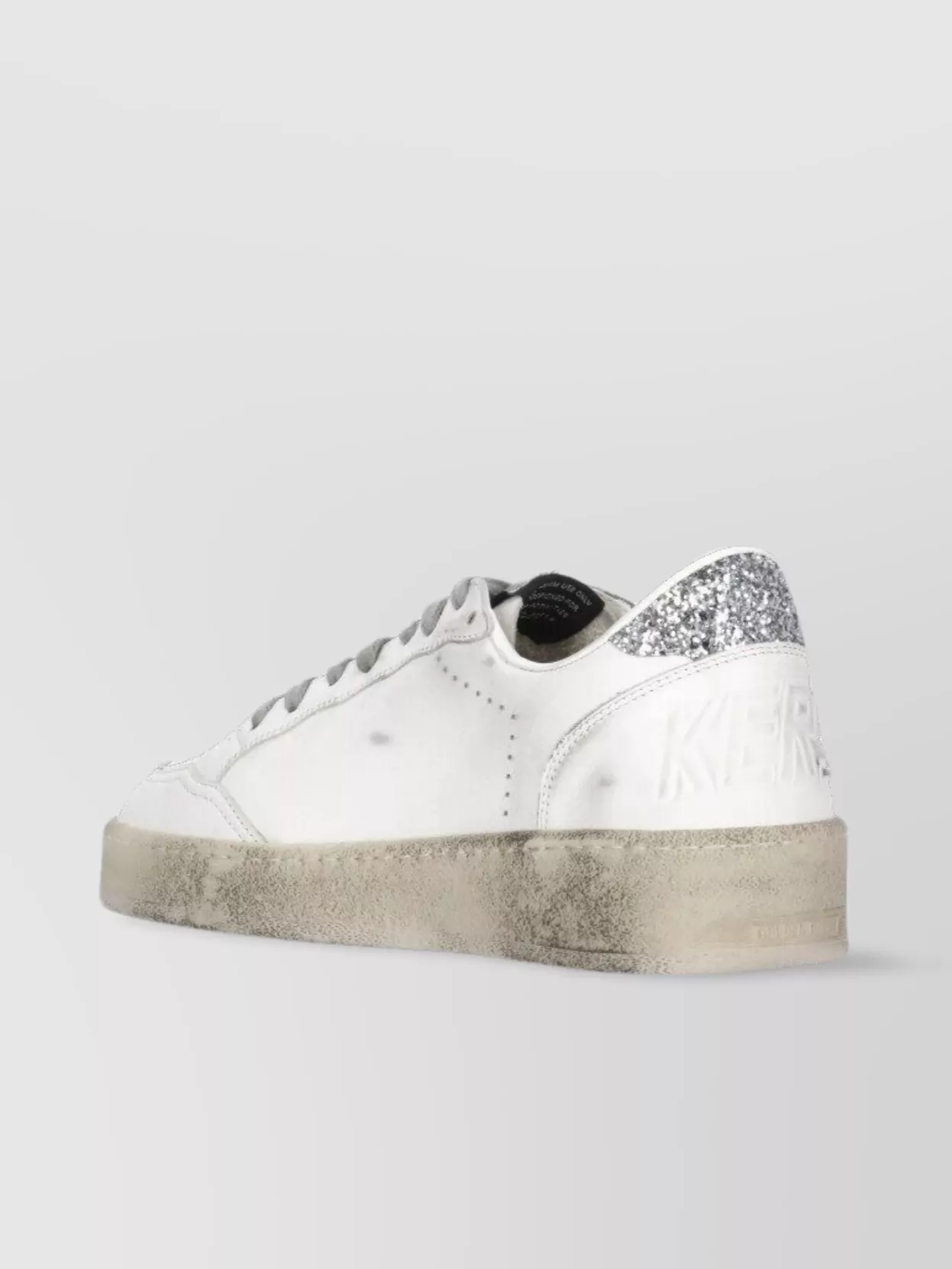 Golden Goose Leather Women Sneakers Glitter Heel