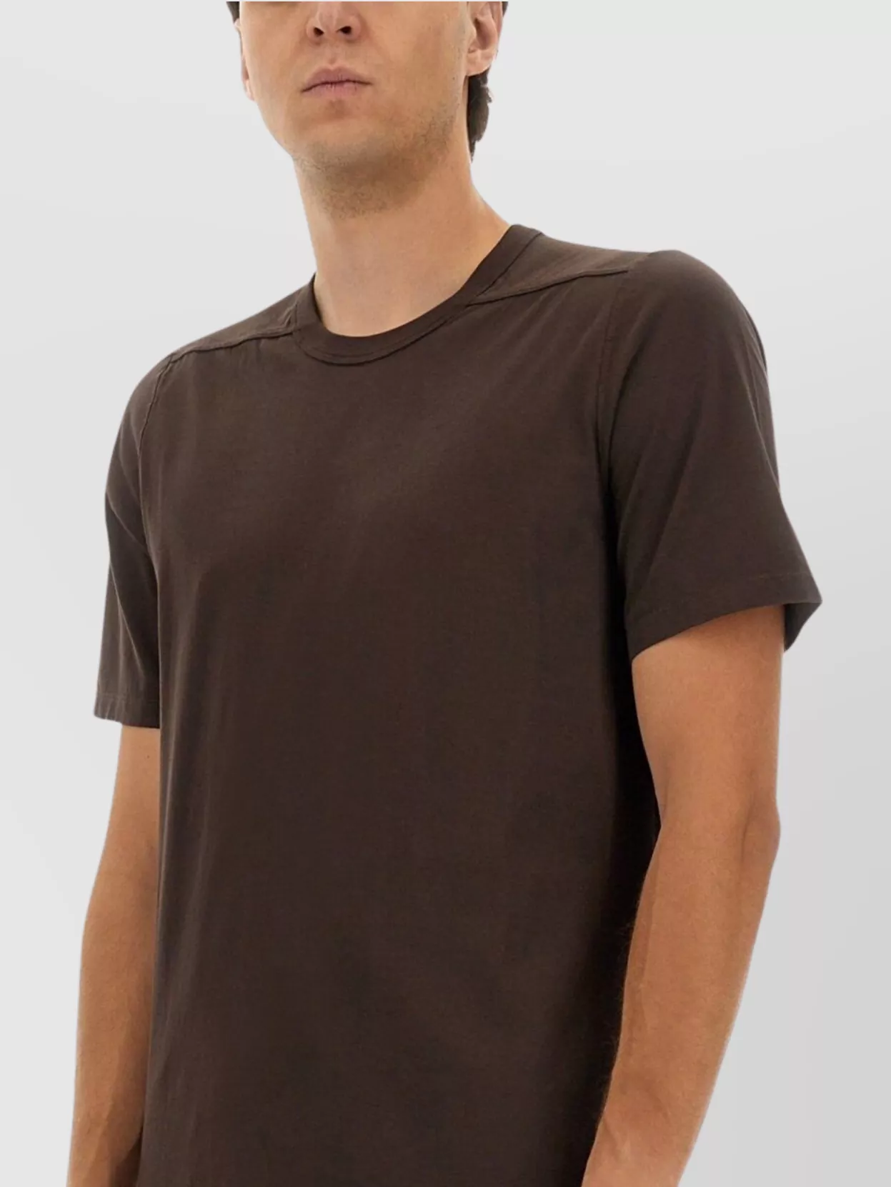 Rick Owens Round Neck Seam Detail T-Shirt
