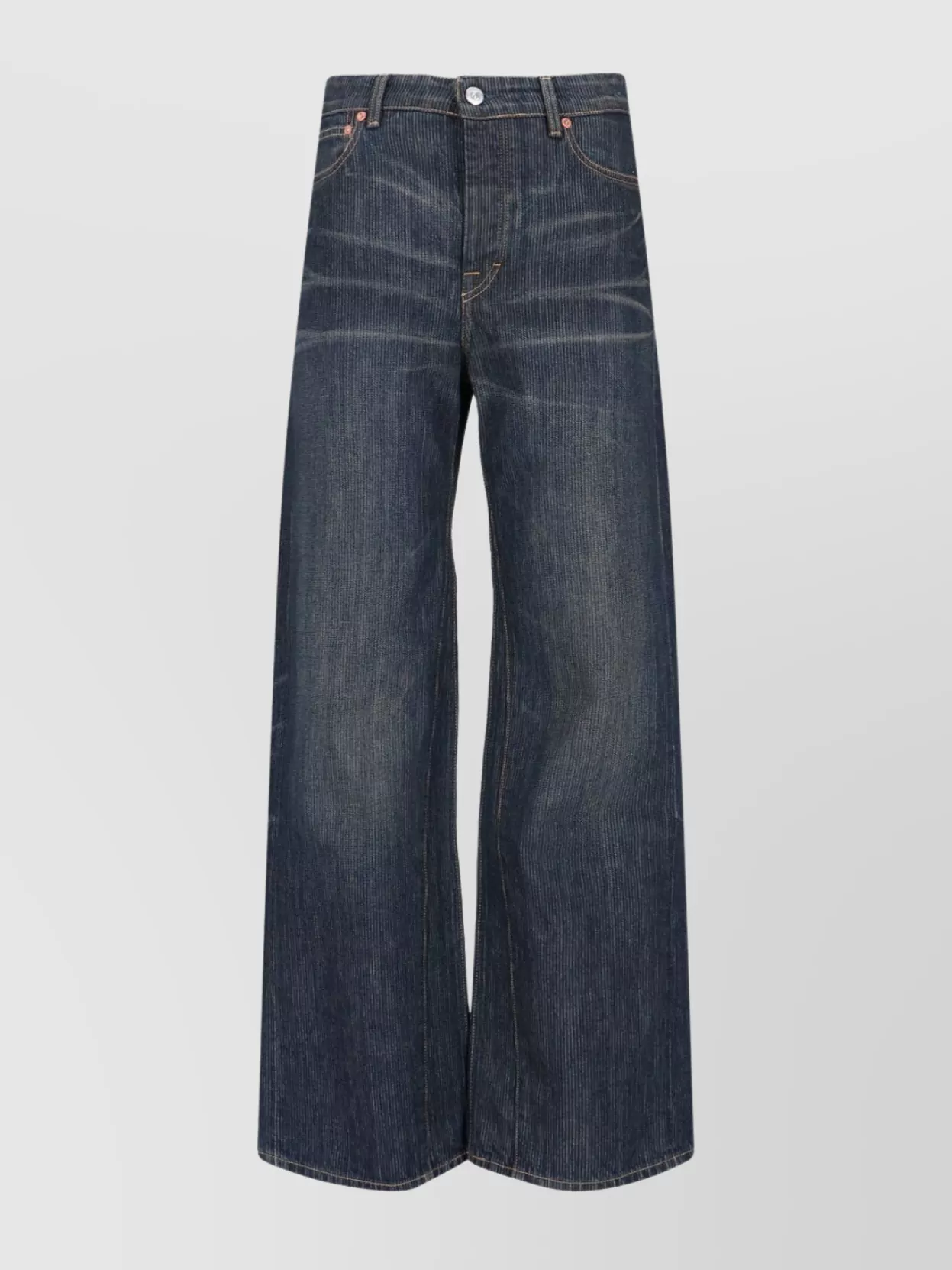Our Legacy Wide-leg Trousers With Pockets And Loops In Black