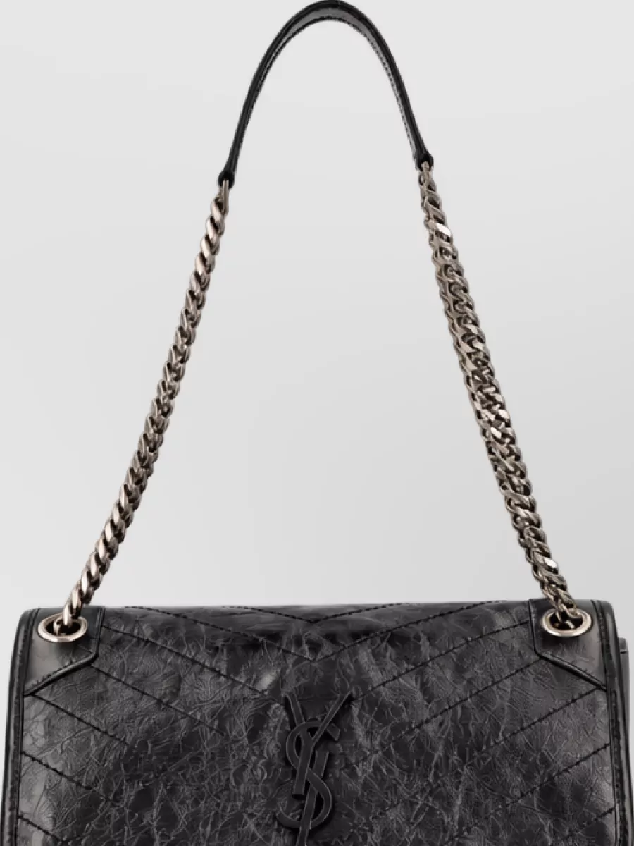 Saint Laurent niki medium leather clutch bag