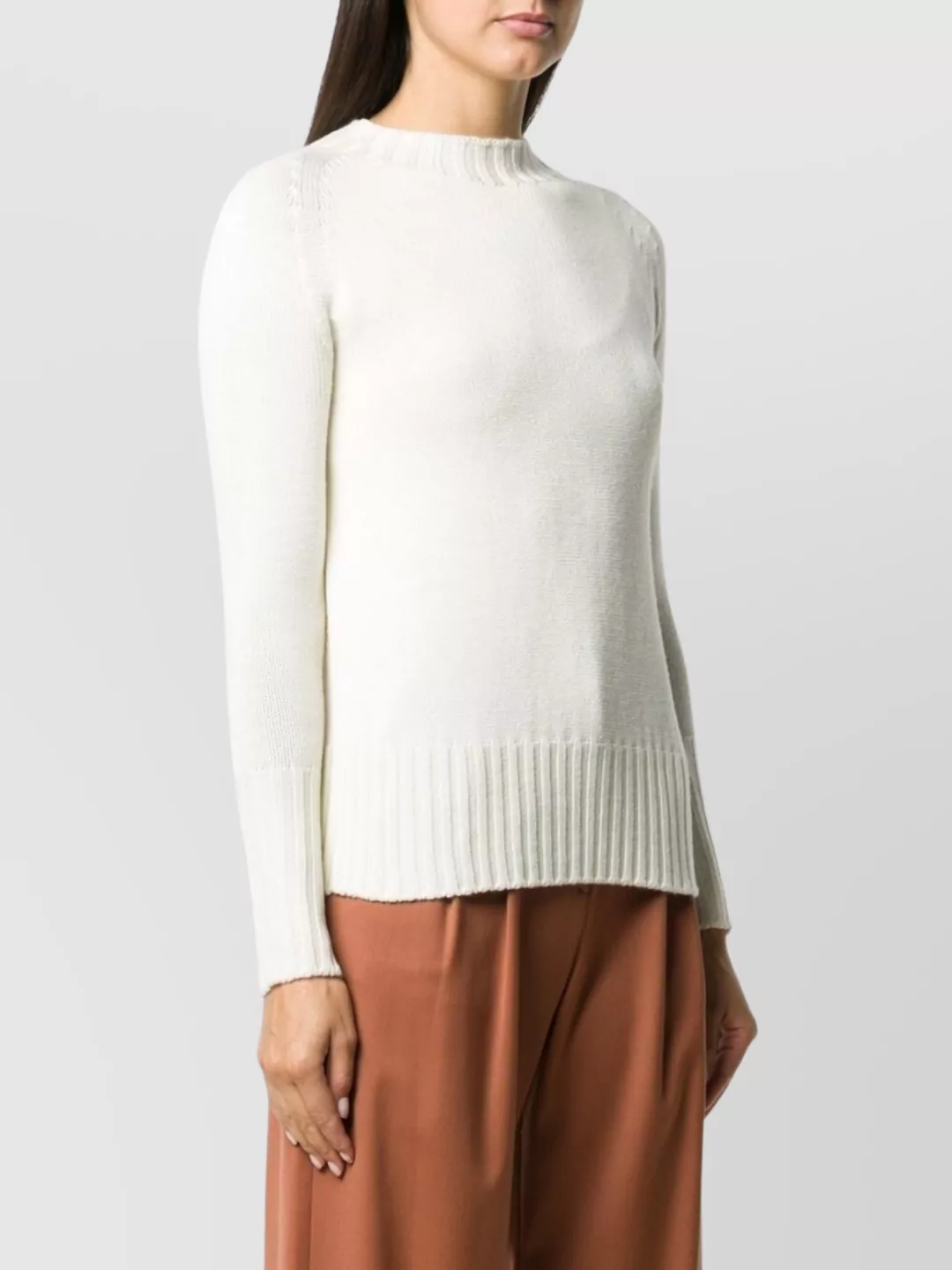 Drumohr Merino Knit Crew Neck Long Sleeve Sweater