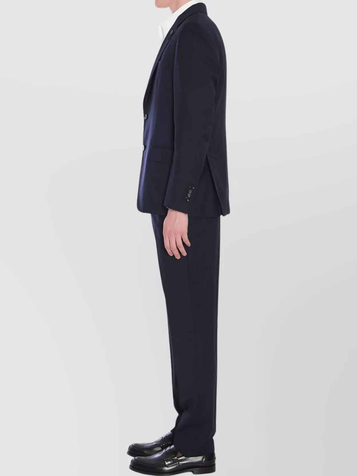 Lardini Wool Suit Two Pieces In Blue