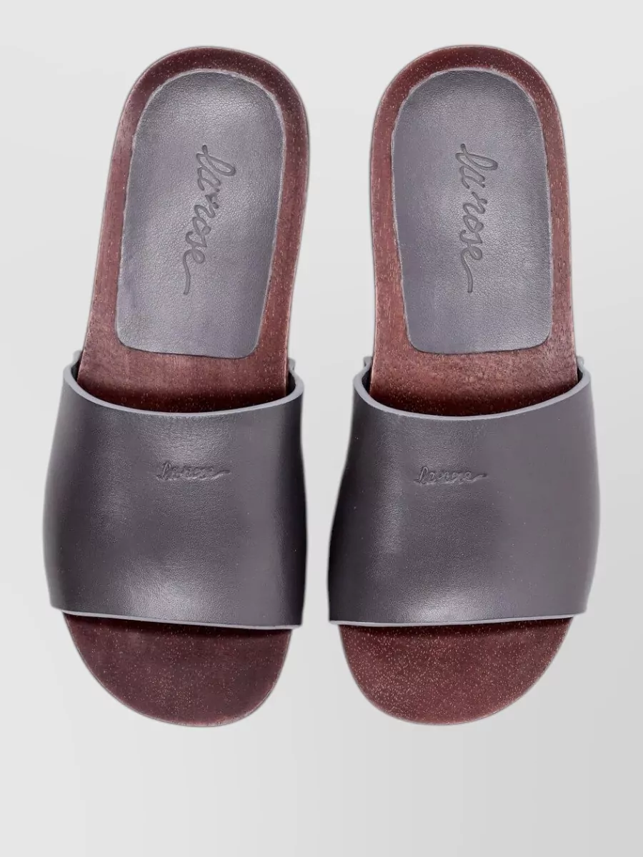 La Rose Leather Sandals
