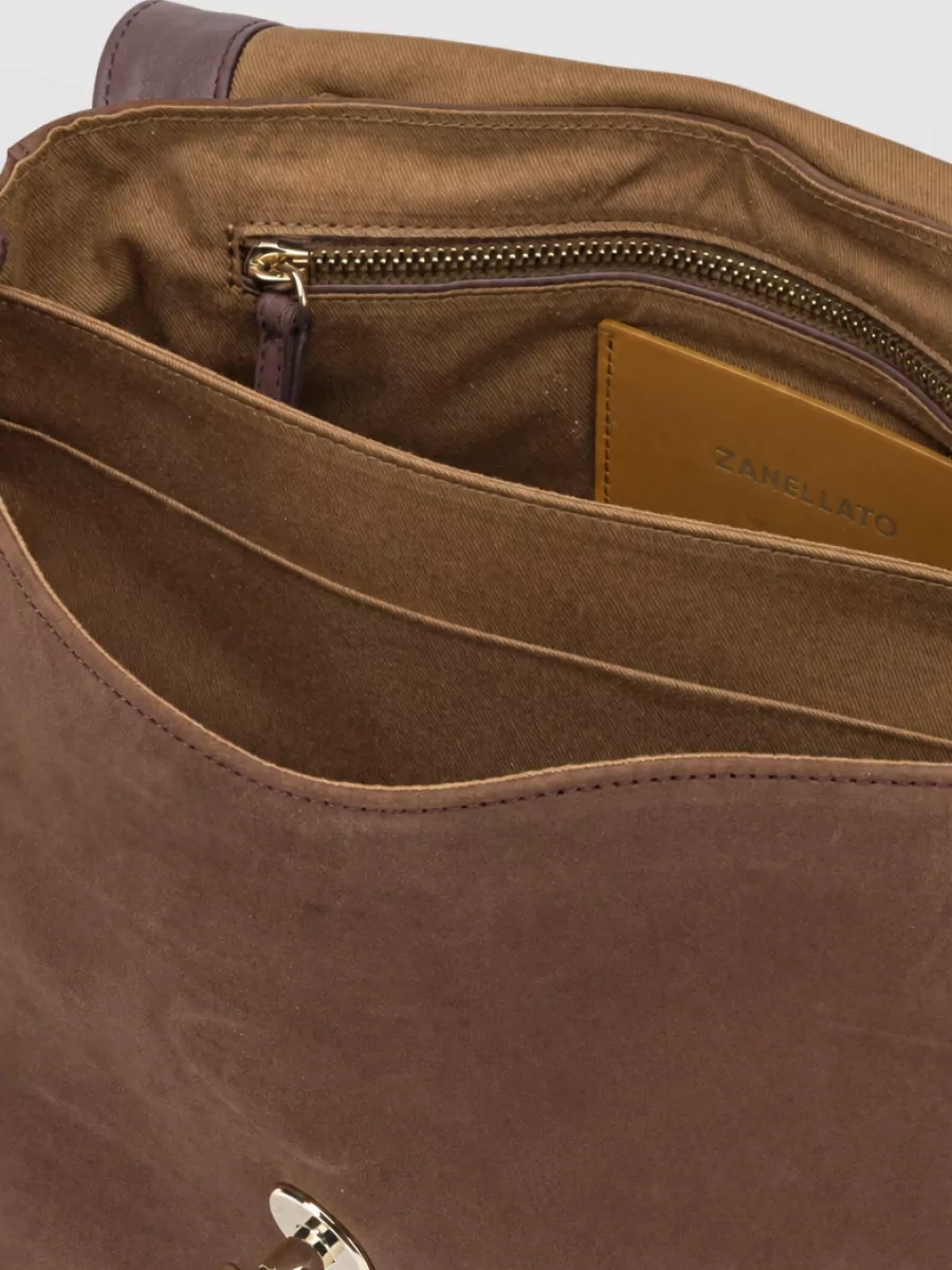 Zanellato Leather Postina Zashmere Small Shoulder Bag