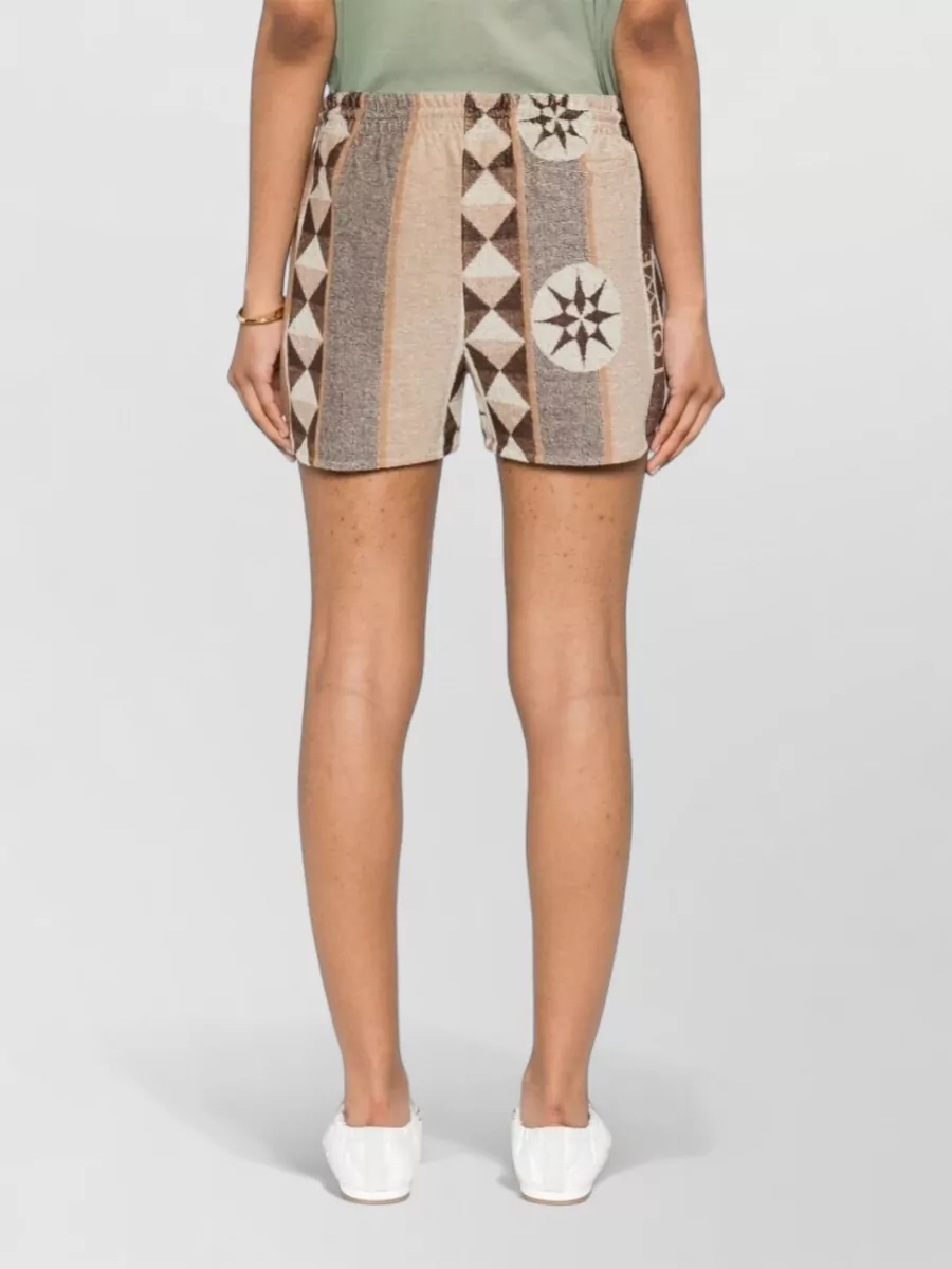 Loewe Paula's Ibiza Jacquard Knee-Length Shorts