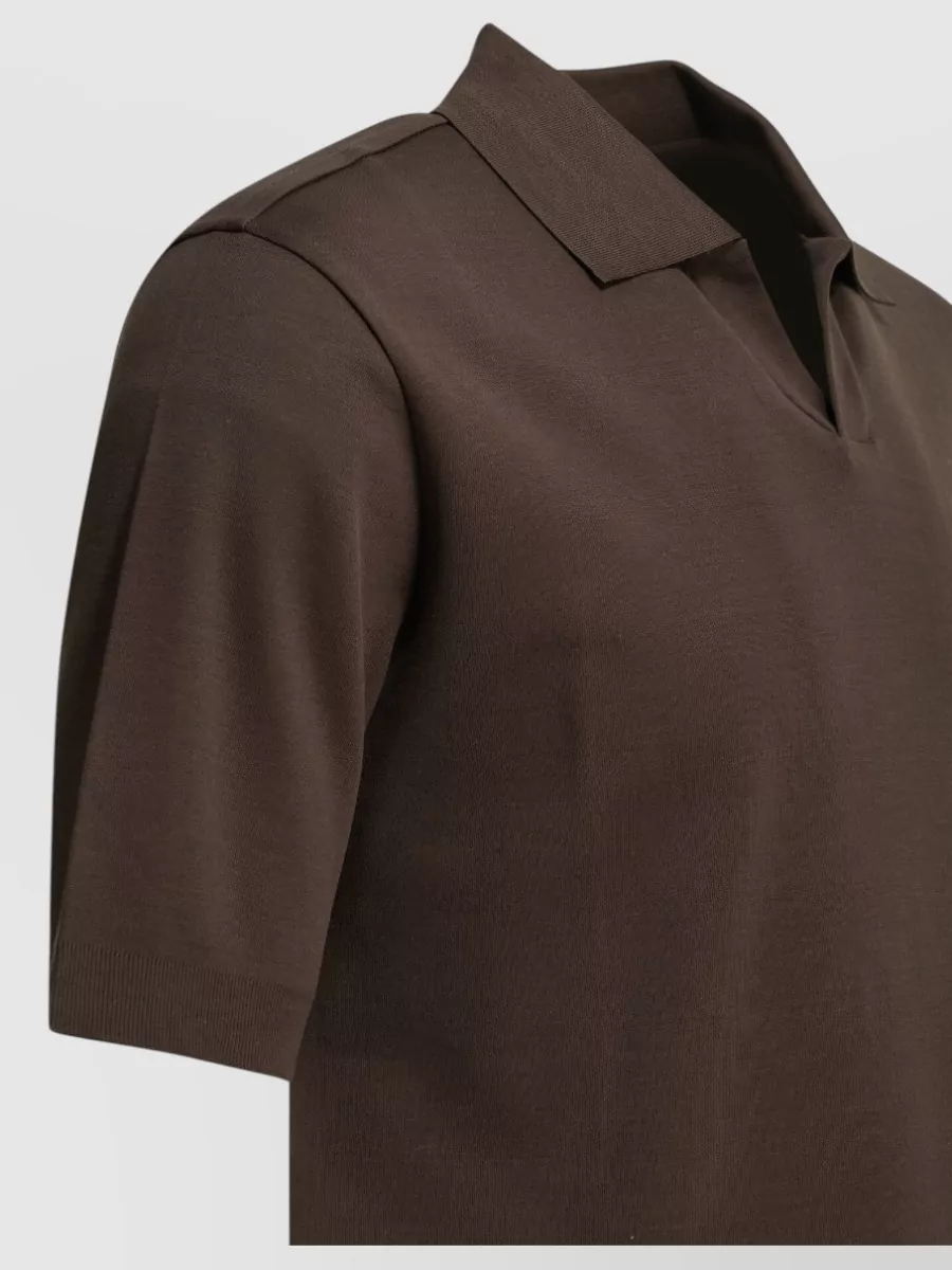 Herno Cotton Short-Sleeve Polo Shirt