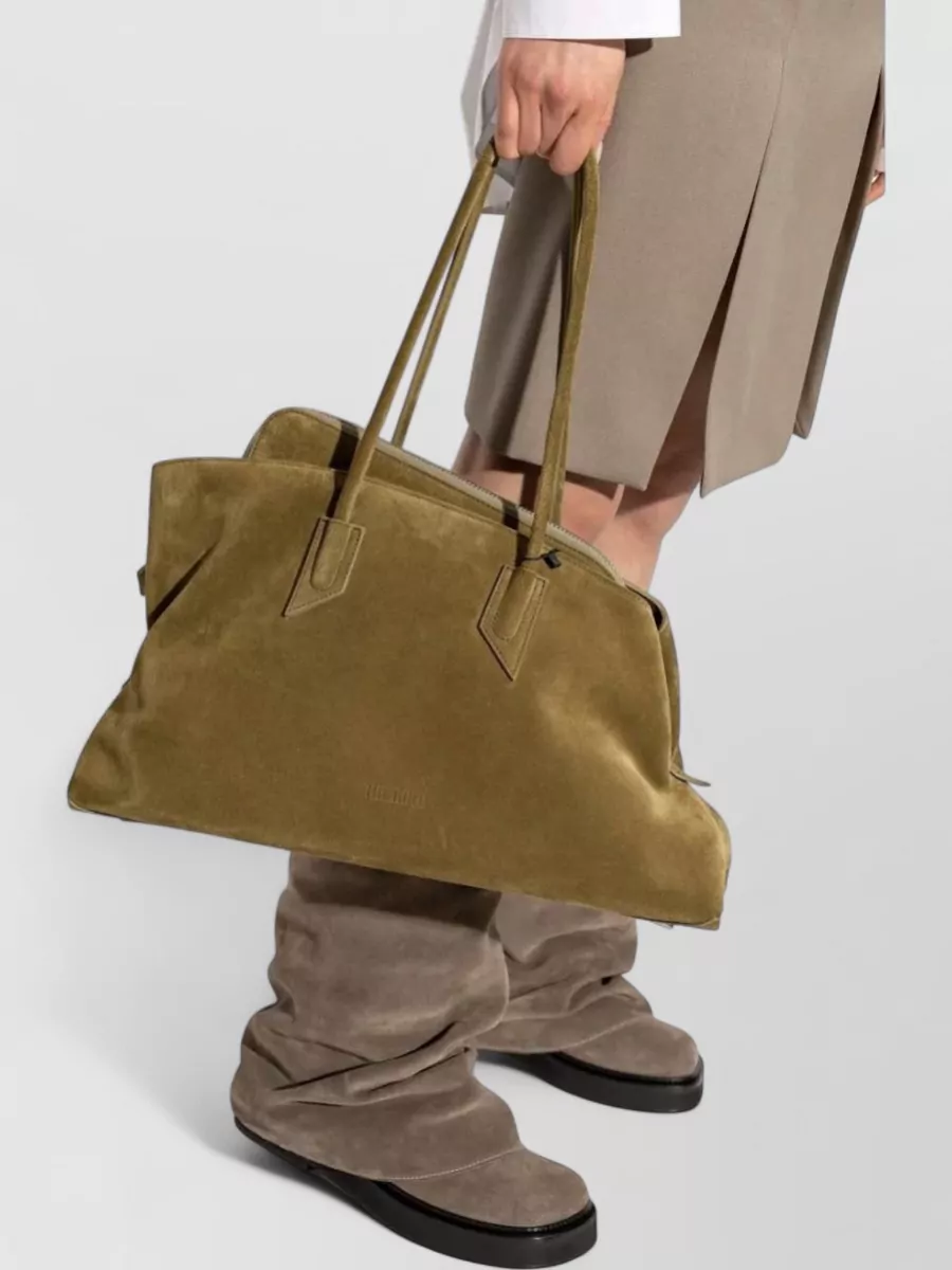 The Attico Medium Suede Leather Tote Bag