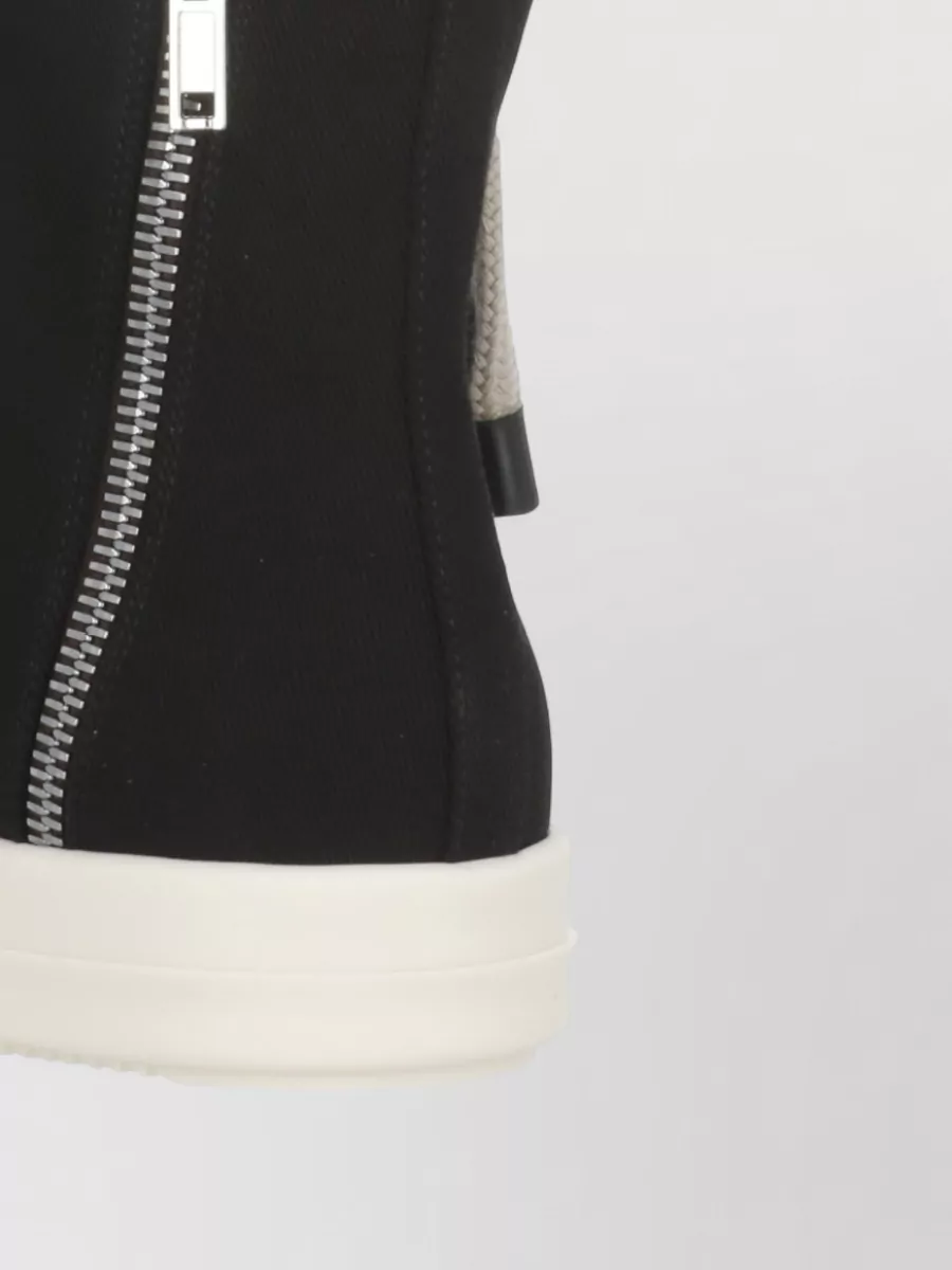 Rick Owens Drkshdw Low Cut Sneakers With Round Toe Design