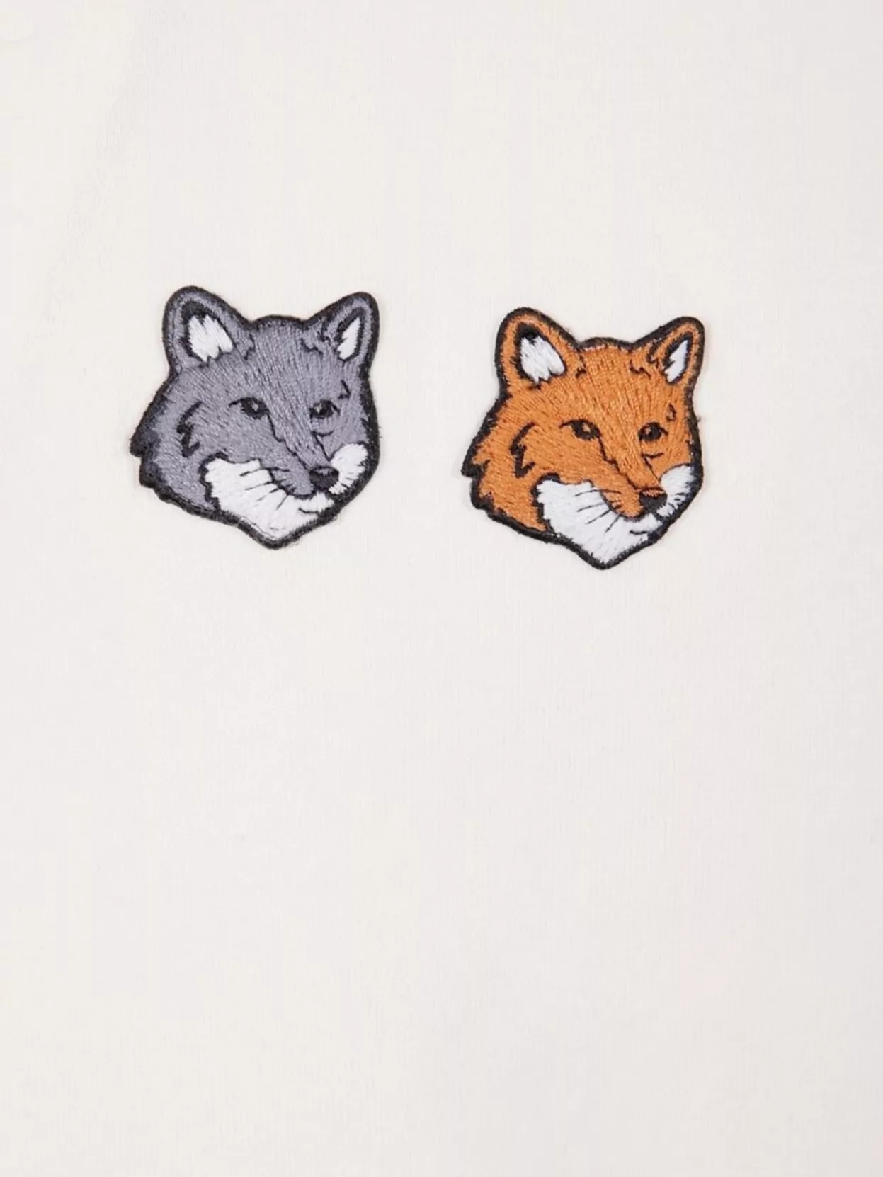 Maison Kitsuné Bold Fox Head Embroidered Crew Neck T-Shirt