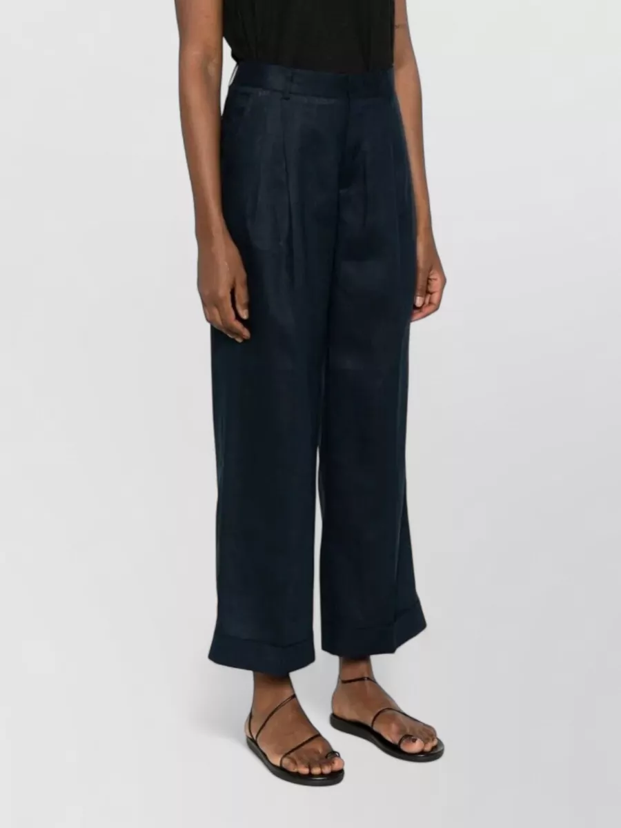 Cellar Door Cotton Wide-Leg Trousers
