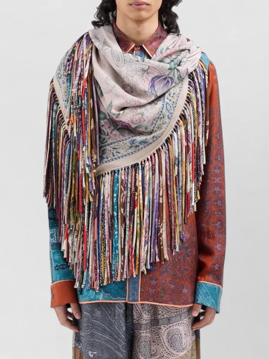 Pierre Louise Mascia Floral-Print Silk Scarf