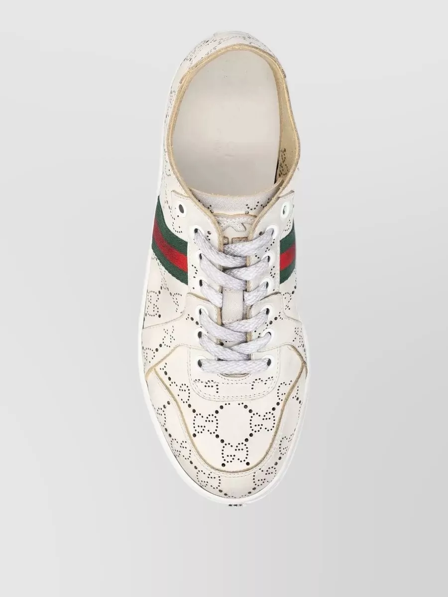 Gucci Leather Low-Top Sneakers