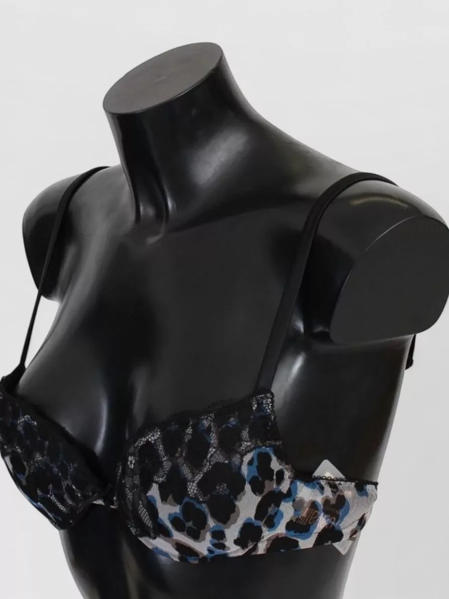 Roberto Cavalli Leopard Lace Underwire Bra