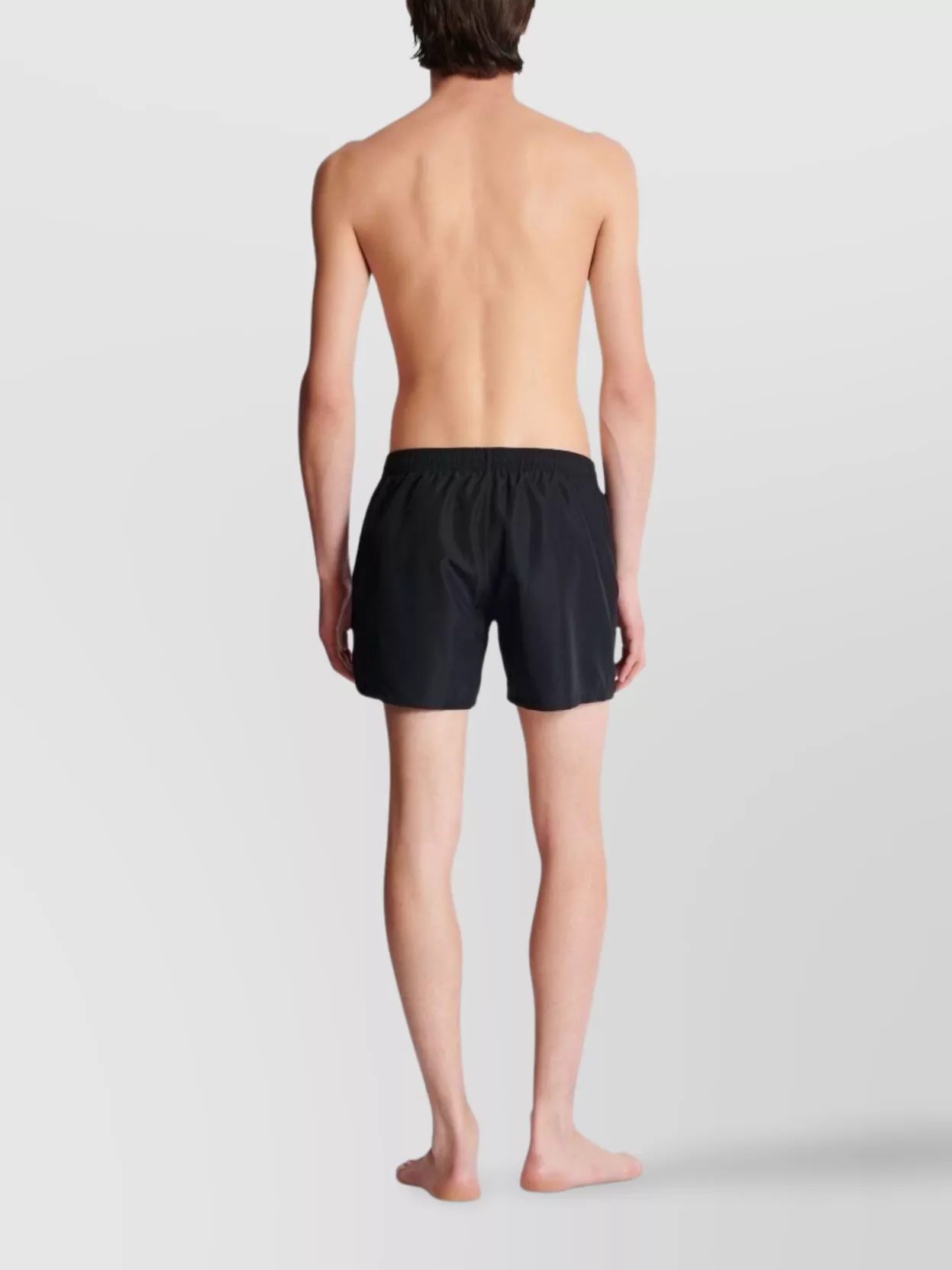 Balmain Swimwear With Elastic Waistband And Pockets In Black