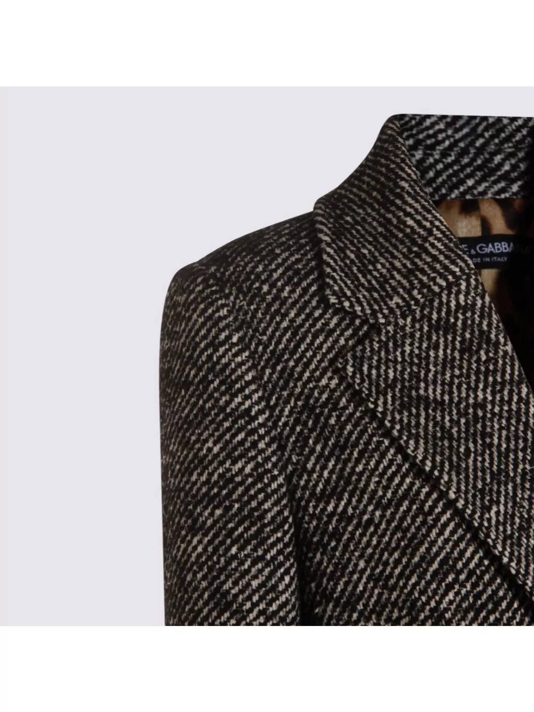 Dolce&Gabbana Textured Fabric Coat Long Sleeves