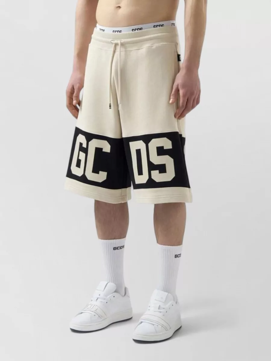 Gcds Cotton Logo Bermuda Shorts
