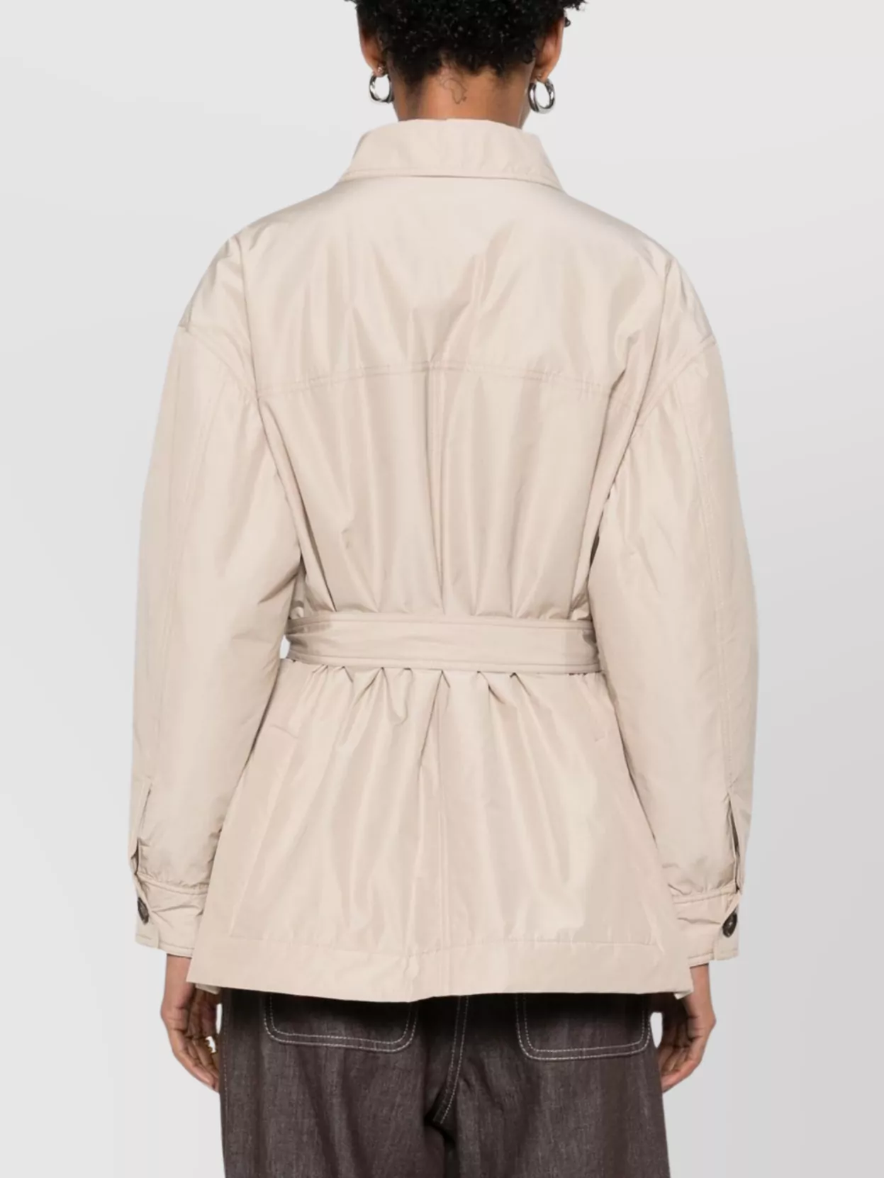 Brunello Cucinelli Quilted Jacket Waist Belted