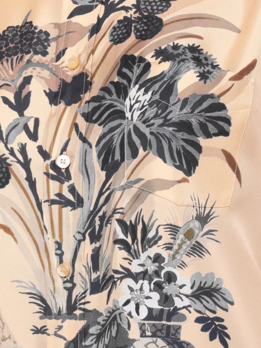 Etro Floral-Print Long-Sleeve Shirt