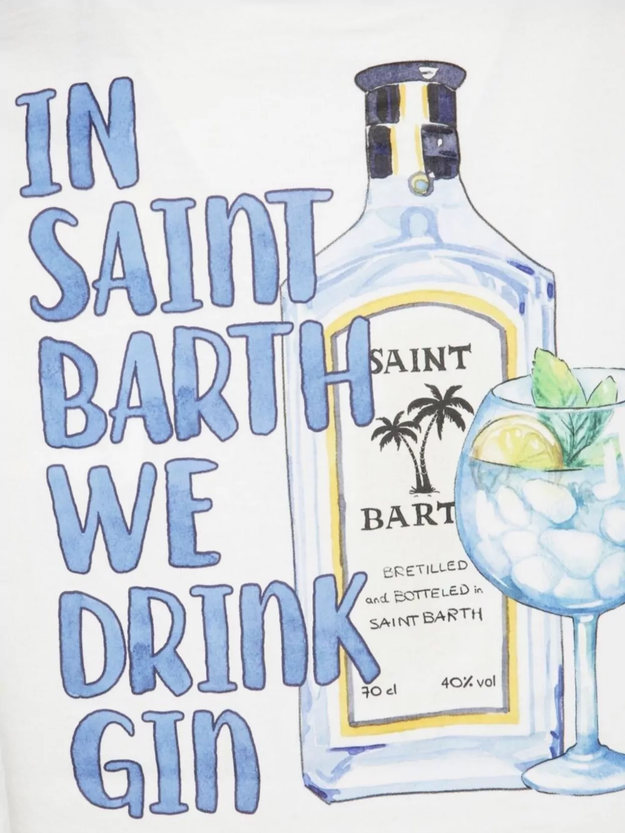 Mc2 Saint Barth Graphic Print Crew Neck Short Sleeve T-Shirt