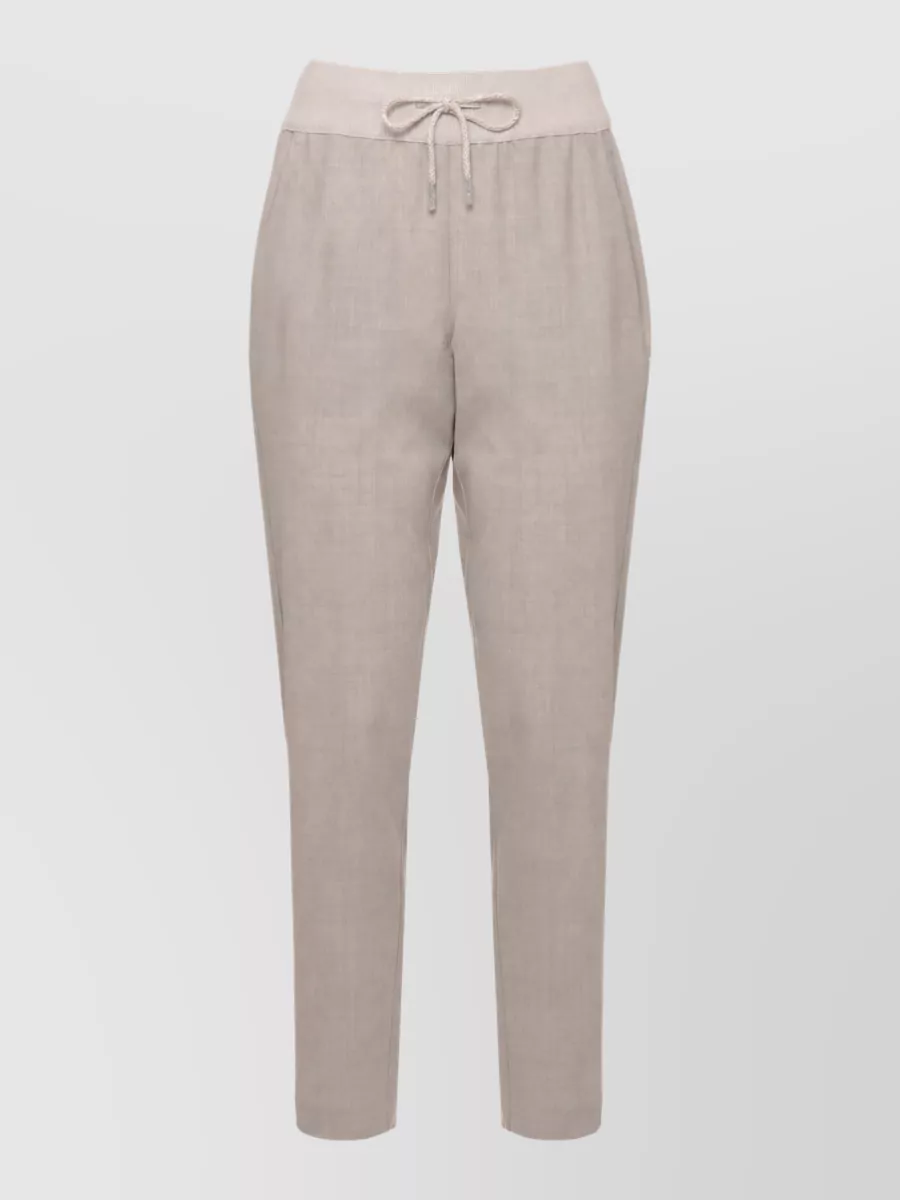 Panicale virgin wool straight-leg pants