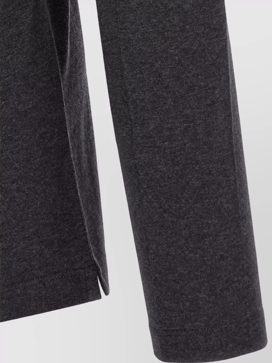 Brunello Cucinelli Cotton Jersey Chimney Neck Long-Sleeve T-Shirt