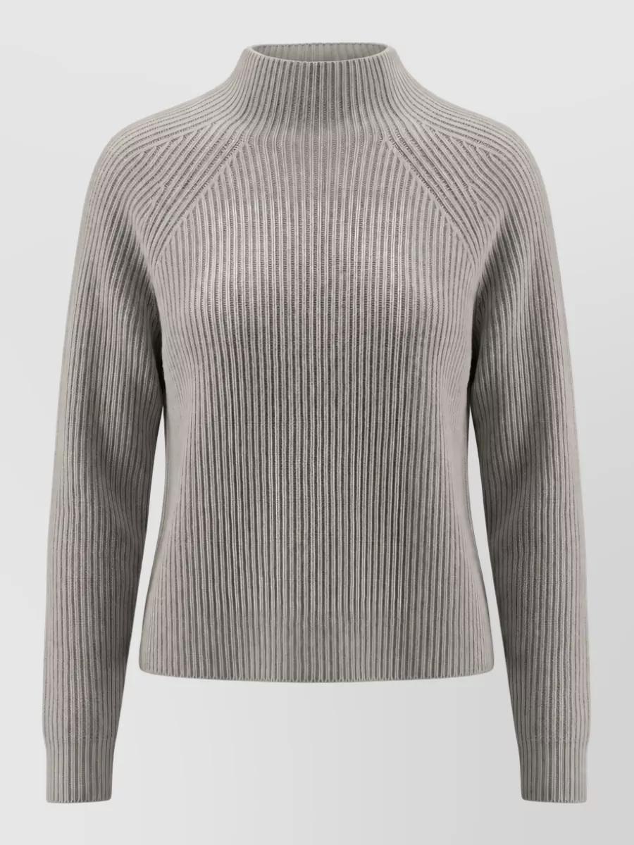 S Max Mara Wool cashmere ribbed turtleneck sweater