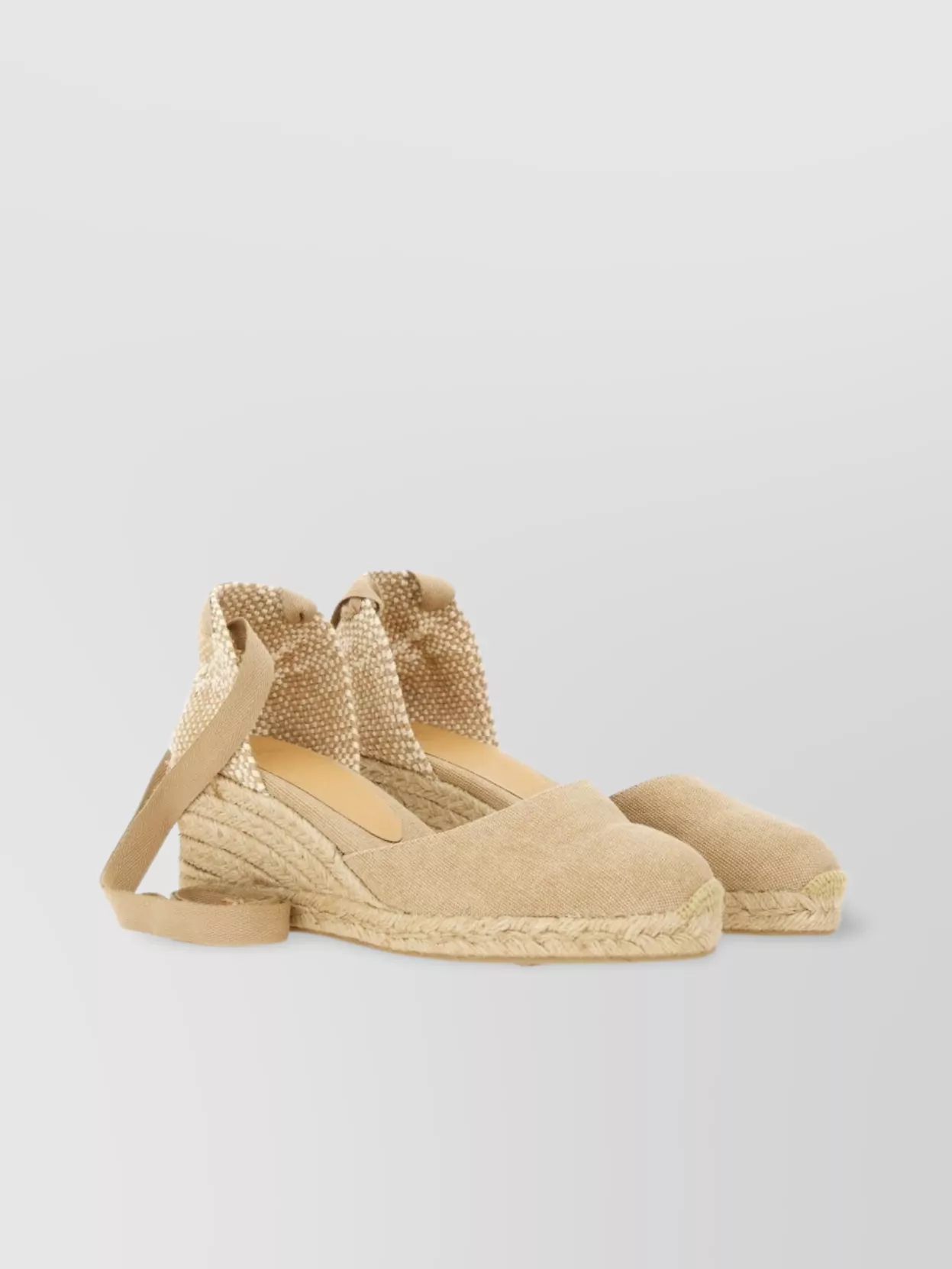 Castaner Woven Wedge Espadrilles Closed Back