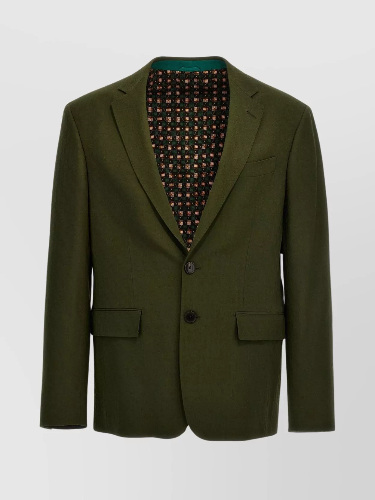 Shop Etro Jacquard Wool Blazer Jacket