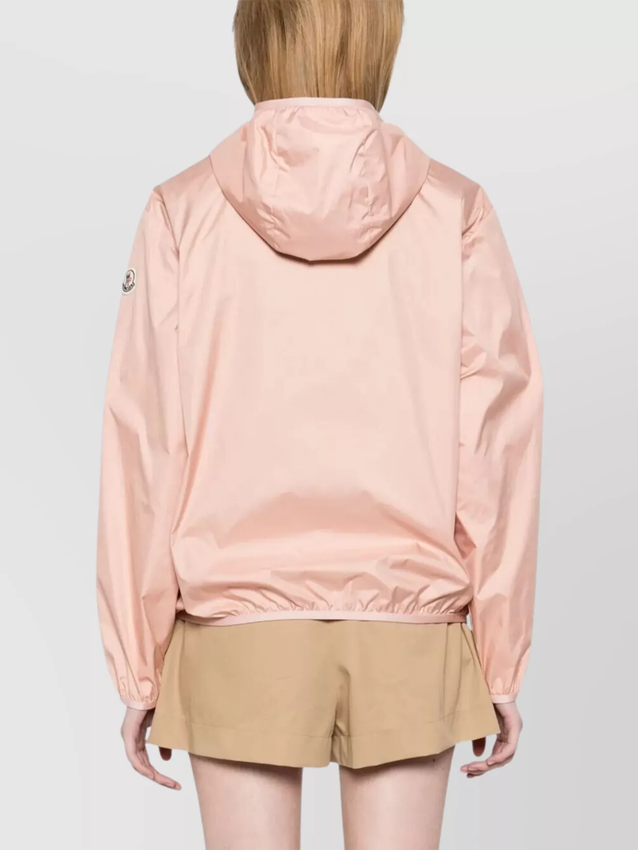 Shop Moncler Hooded Windbreaker Elasticated Cuffs