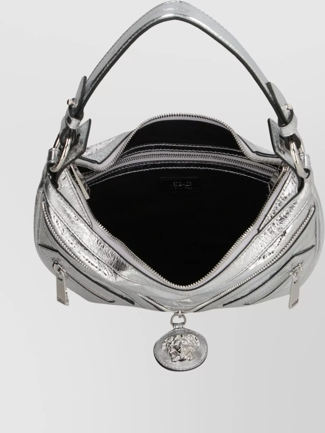 Versace Repeated Leather Shoulder Bag