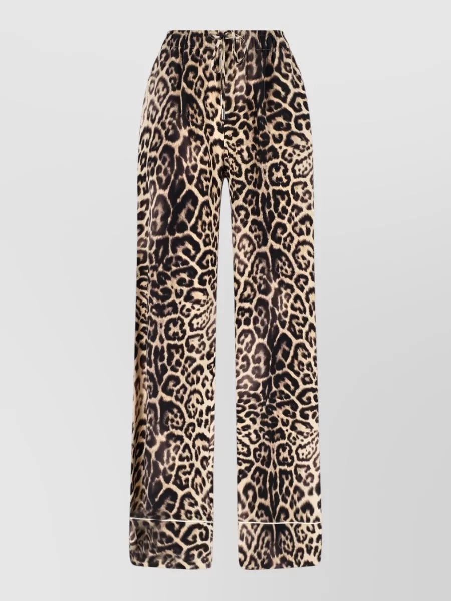 Ermanno Scervino Silk Wide-Leg Trousers
