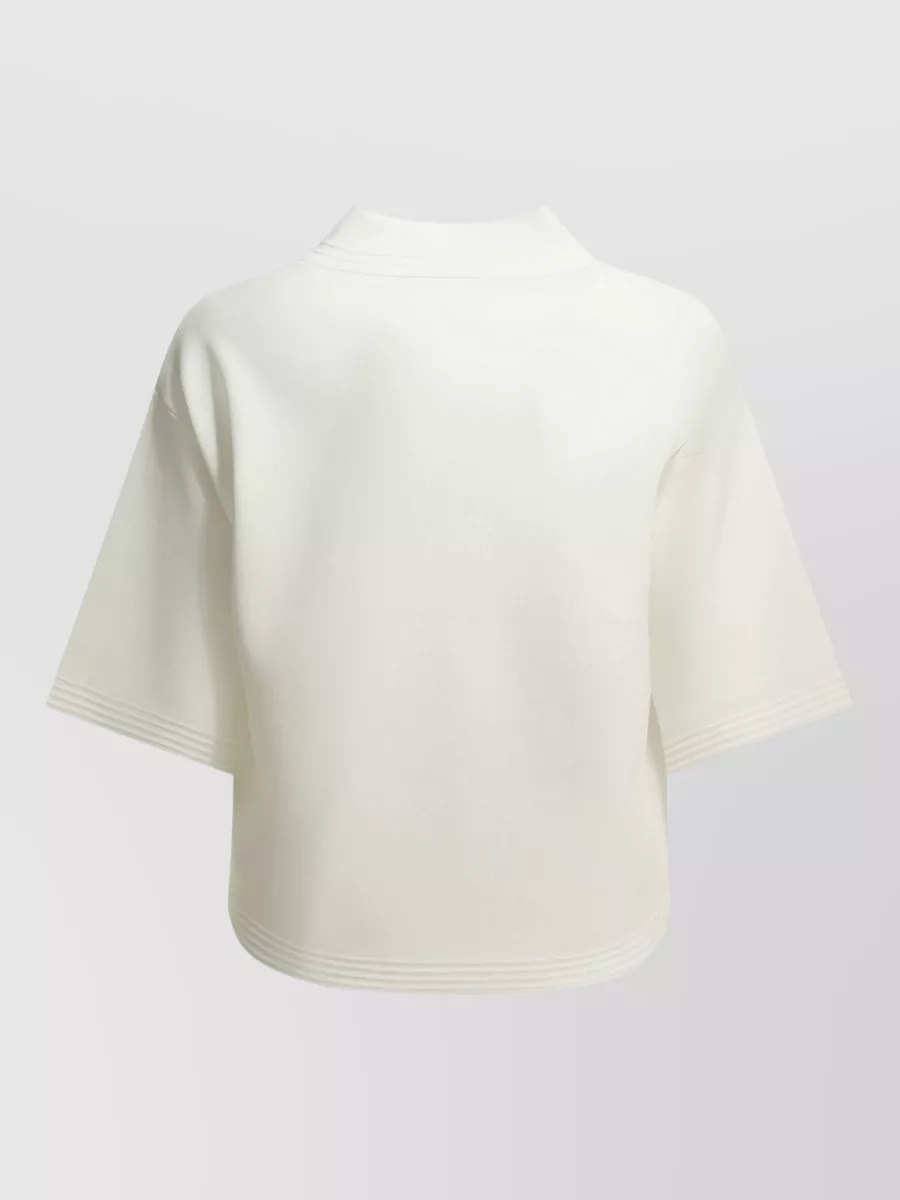 Max Mara Short-Sleeve Polo Top