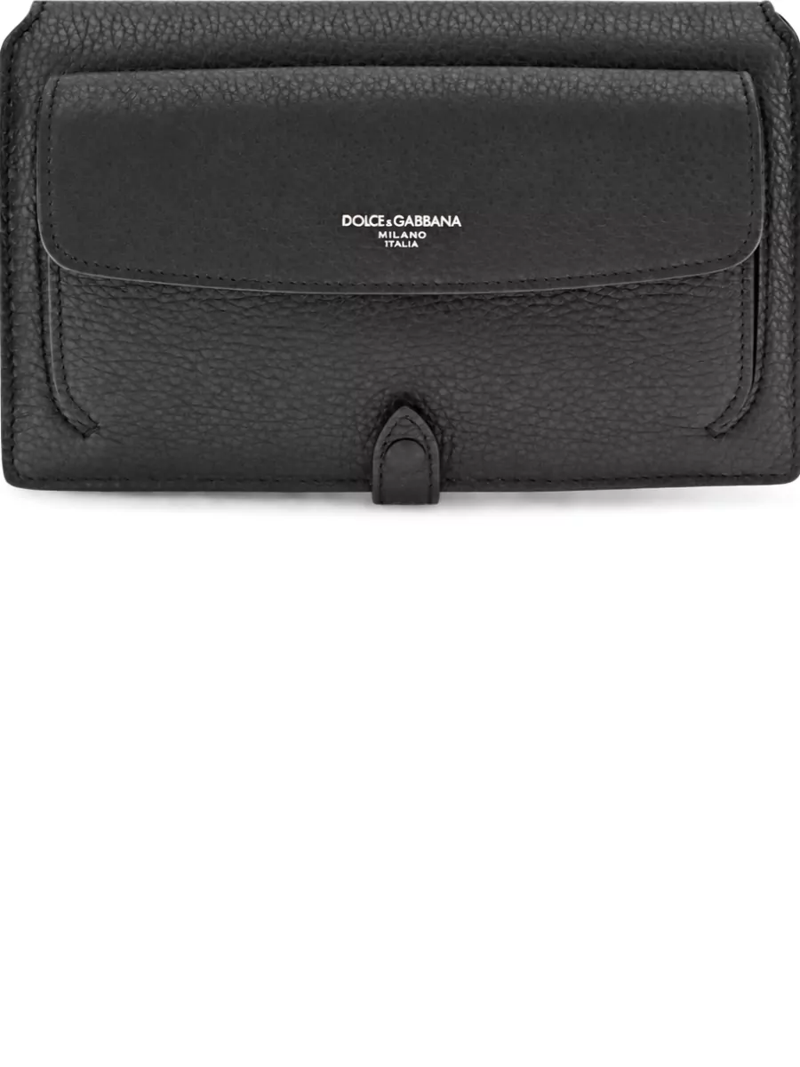 Dolce&Gabbana suede crossbody clutch bag
