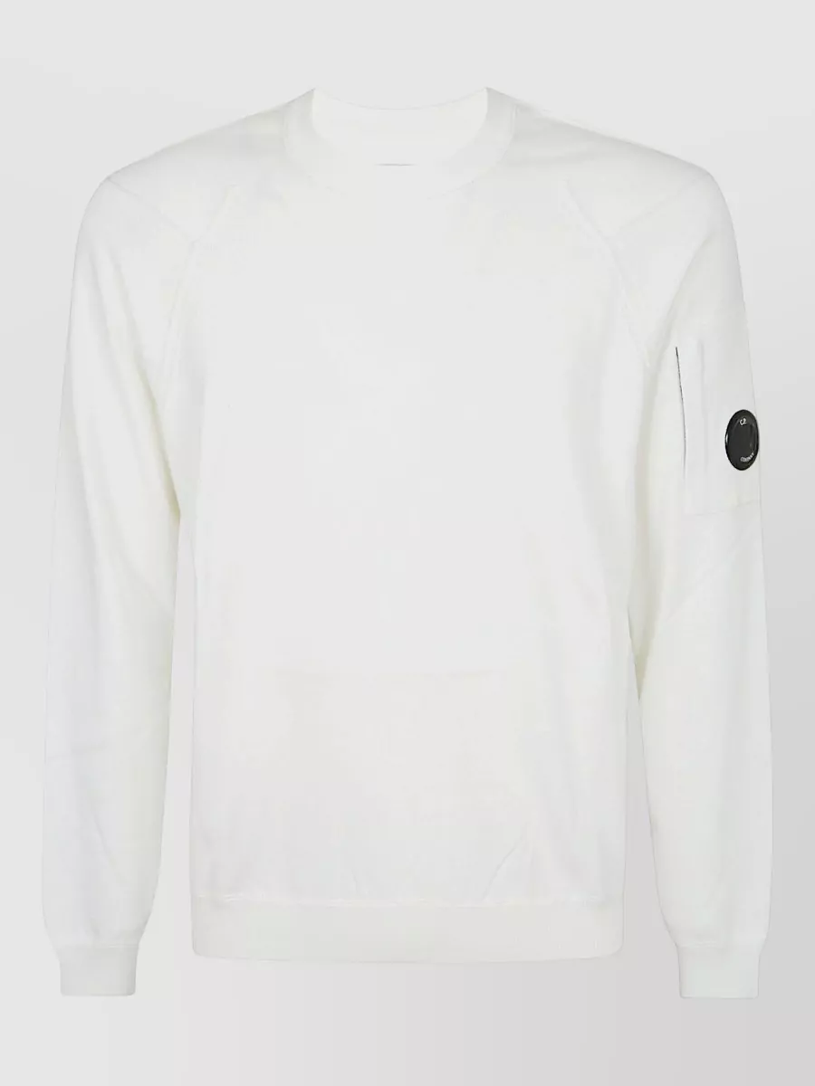 C.p. Company Cotton Ribbed Crewneck Sweater