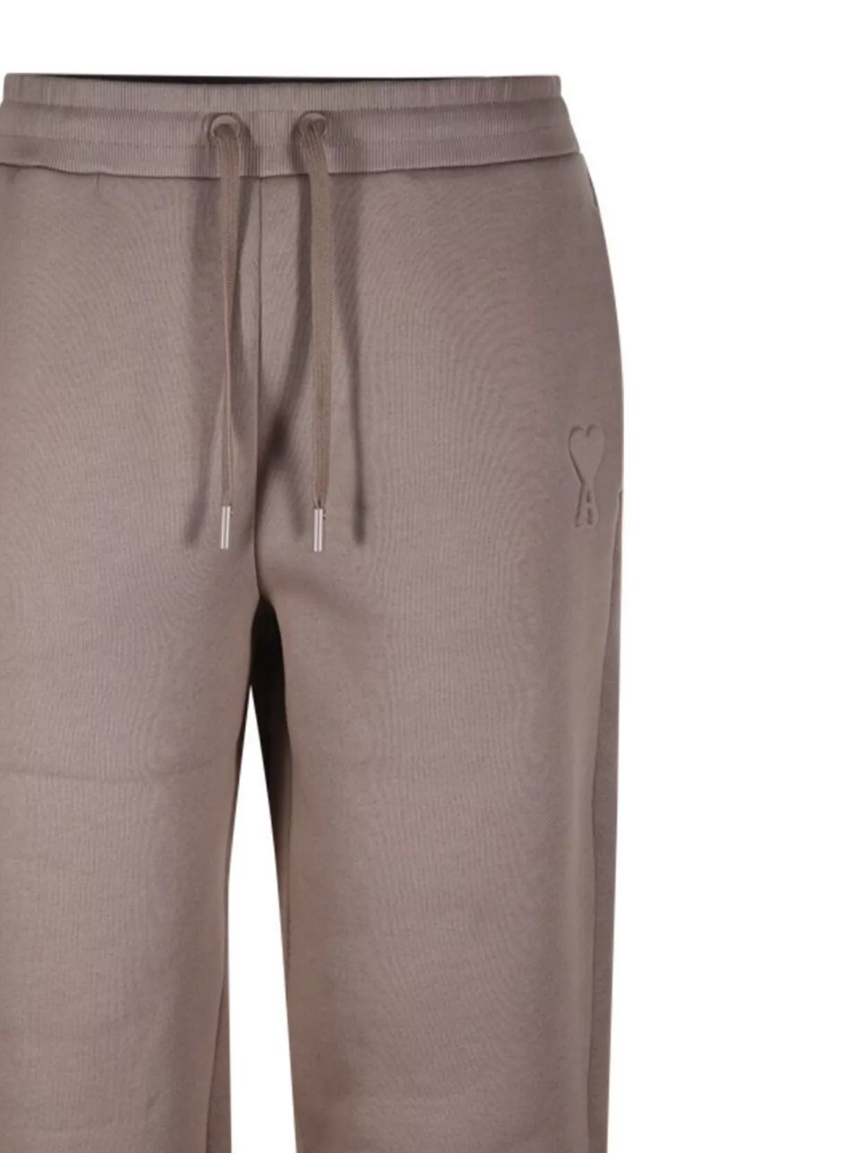 Shop Ami Alexandre Mattiussi Waist Drawstring Ribbed Cuffs Elastic Waistband