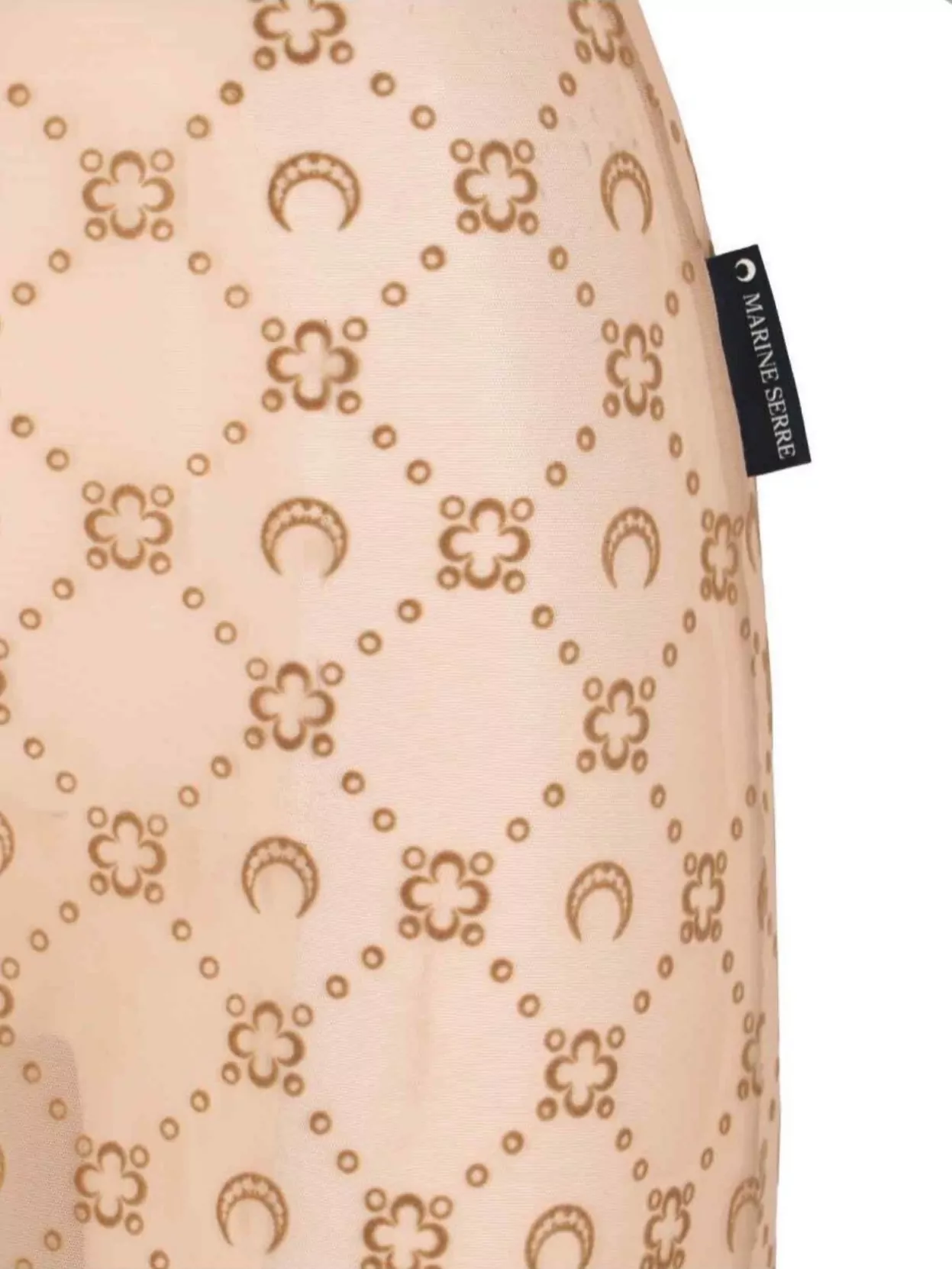 Marine Serre Patterned Knee Length Dress With Long Sleeves