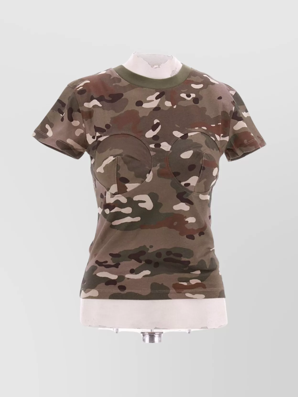 Shop Vaquera Women's Camouflage Crew Neck T-shirt