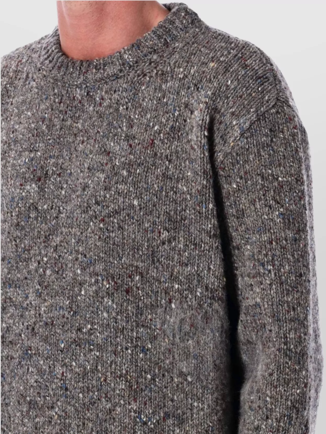 Maison Margiela Textured Wool Knit Crew Neck