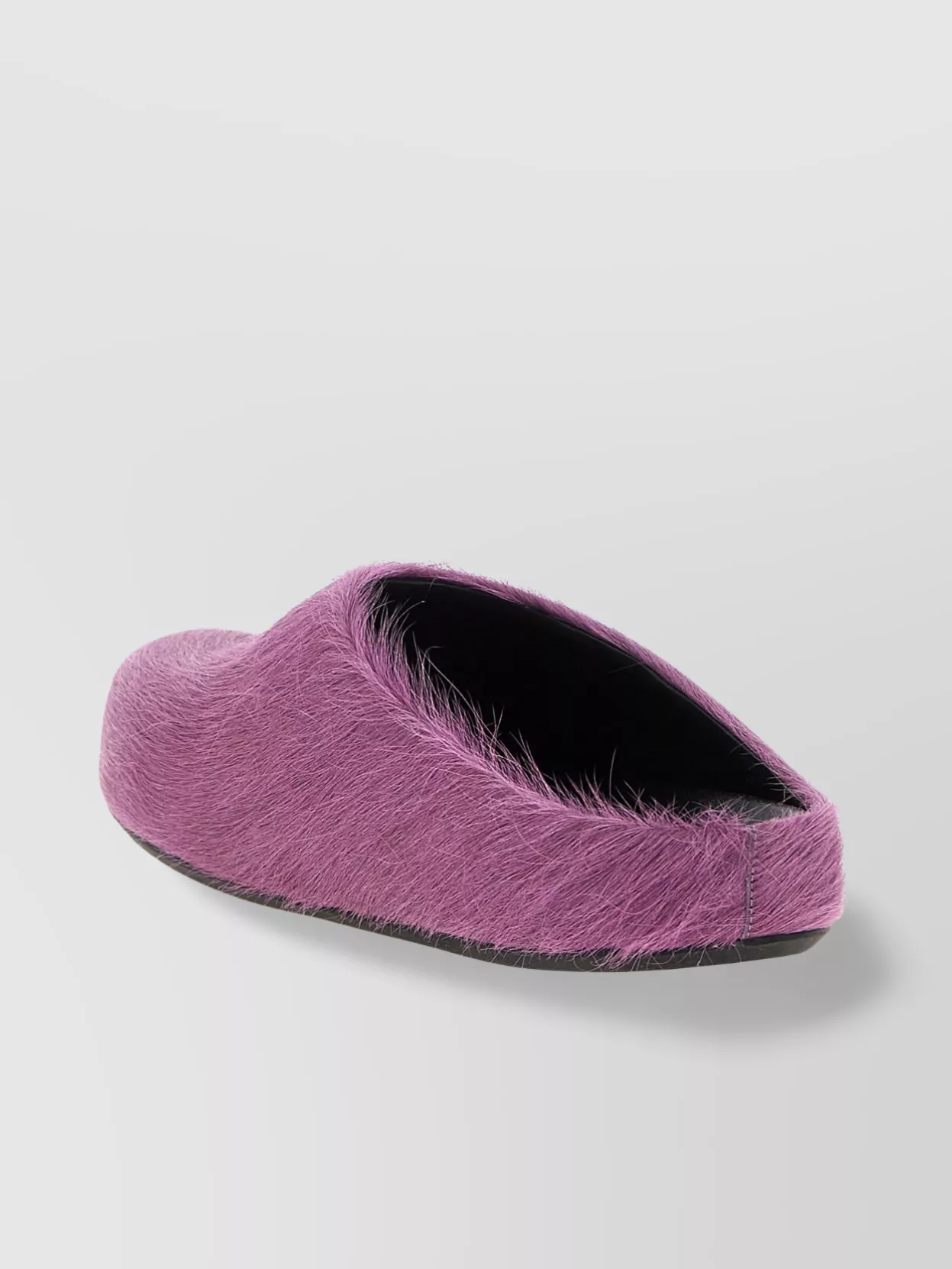 Marni Faux Fur Slippers Flat Sole