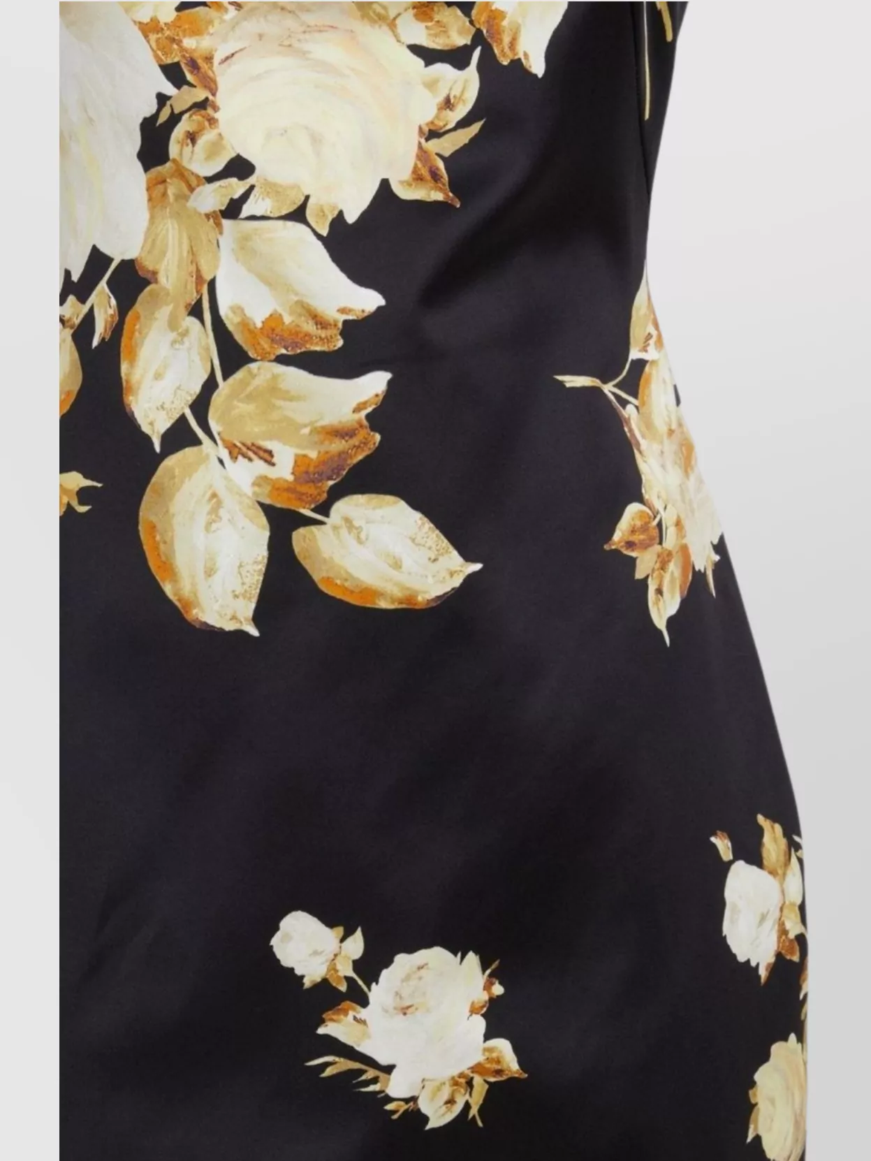 Shop Max Mara Silk Duchesse Floral Midi Dress With Slit