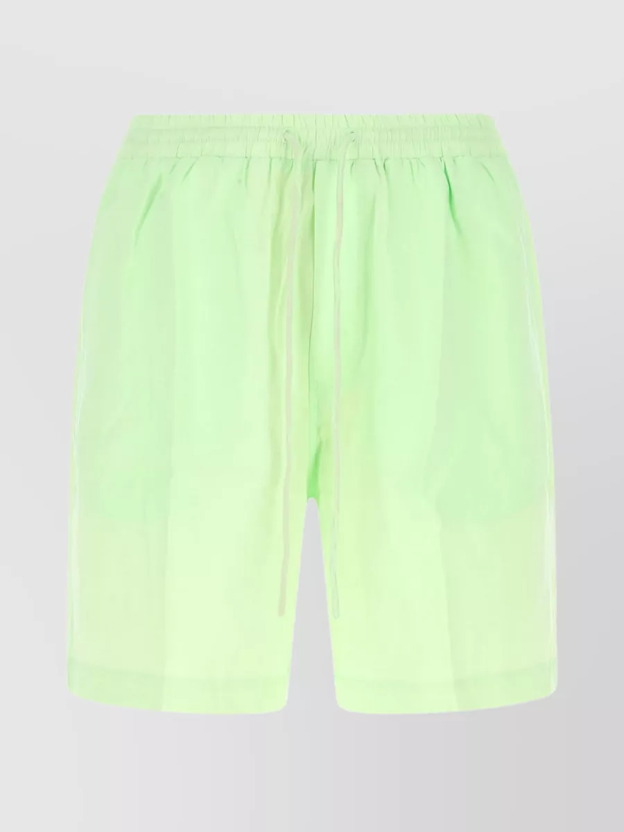Shop Nanushka Modal Blend Bermuda Shorts With Elastic Waistband In Pastel