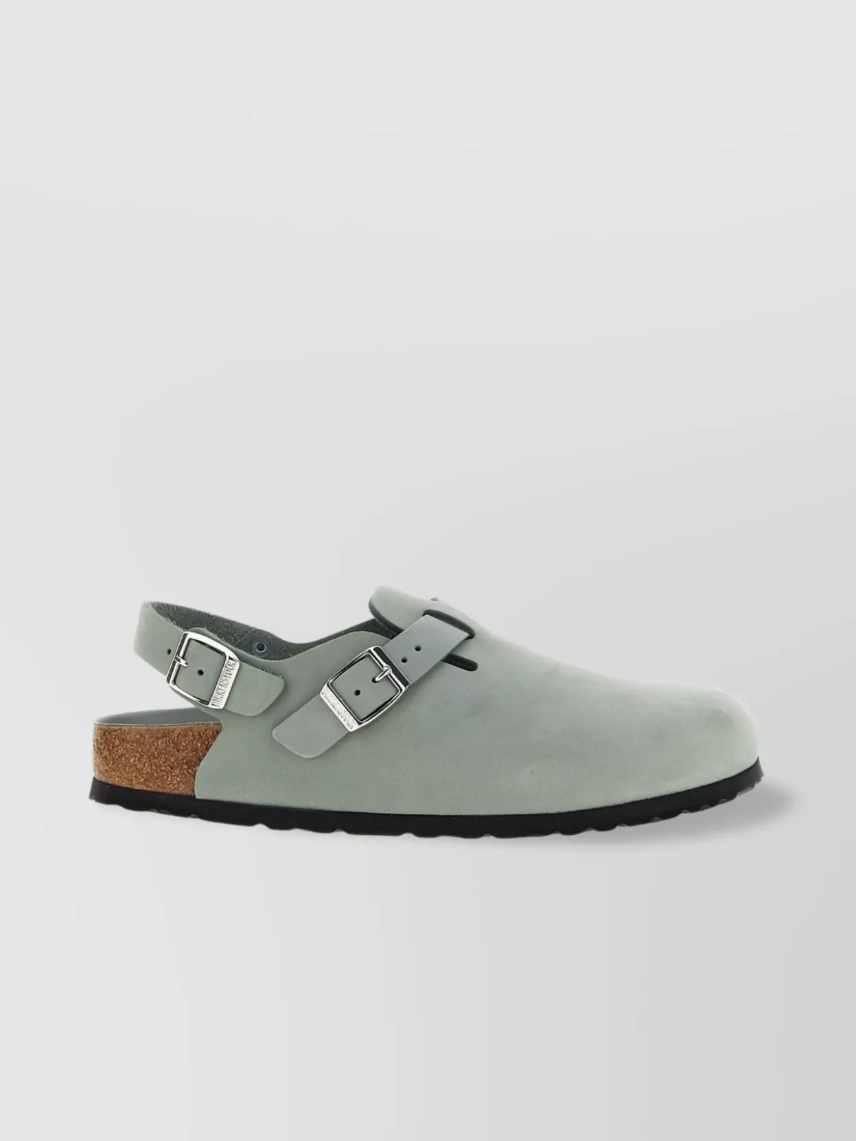 Birkenstock 'tokio' Light Blue Mules With Buckles On The Front And Back