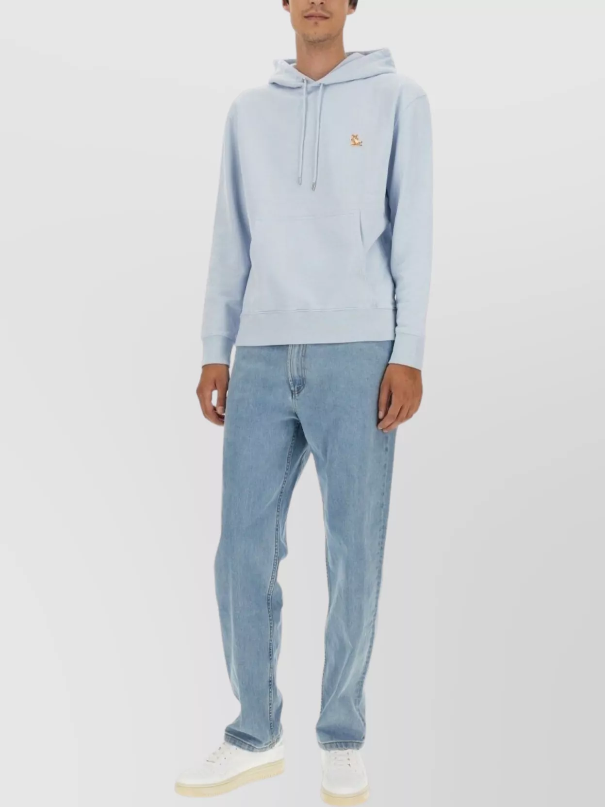 Maison Kitsuné Logo Patch Hooded Sweatshirt