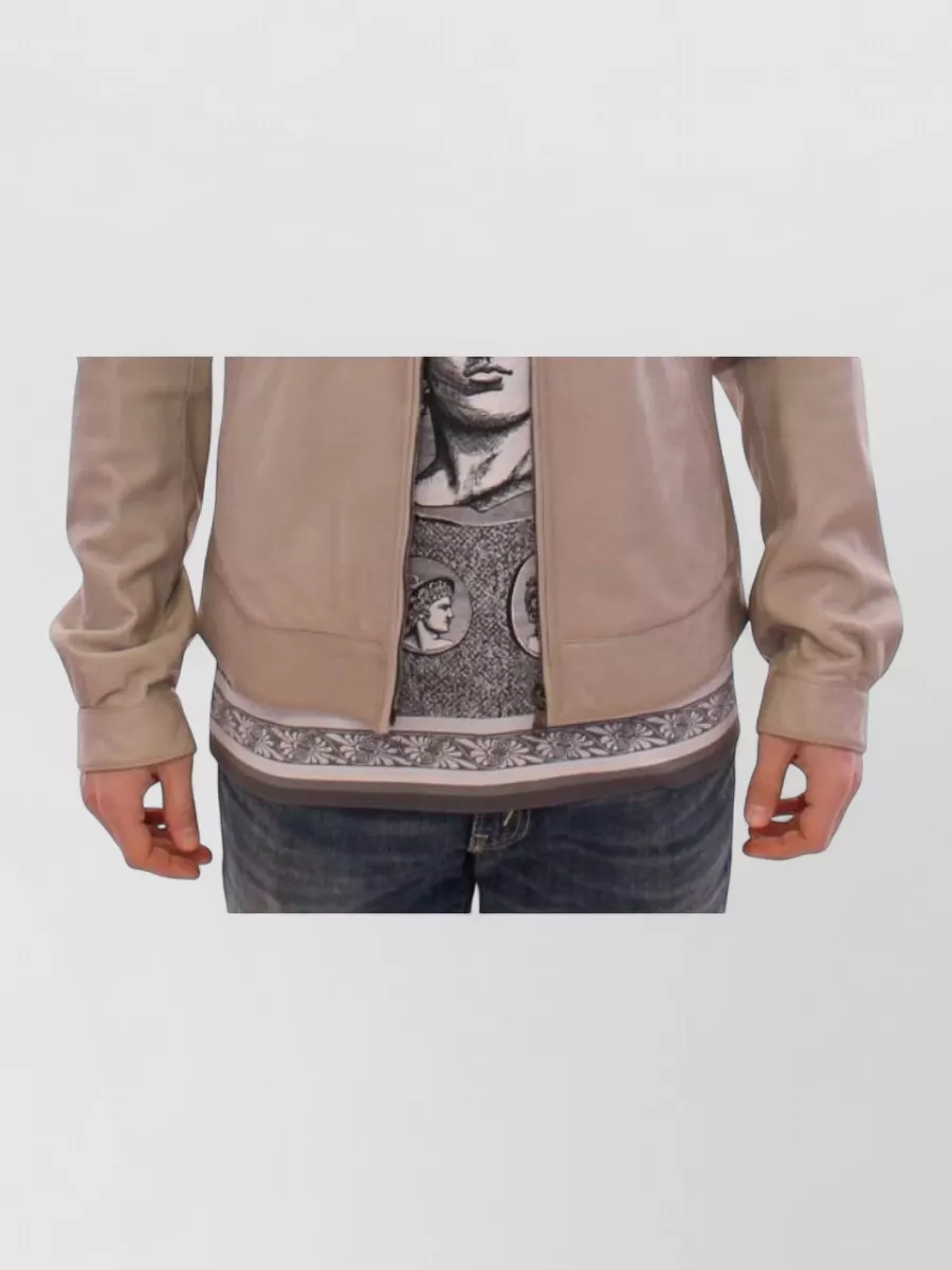 Dolce&Gabbana lambskin leather biker jacket