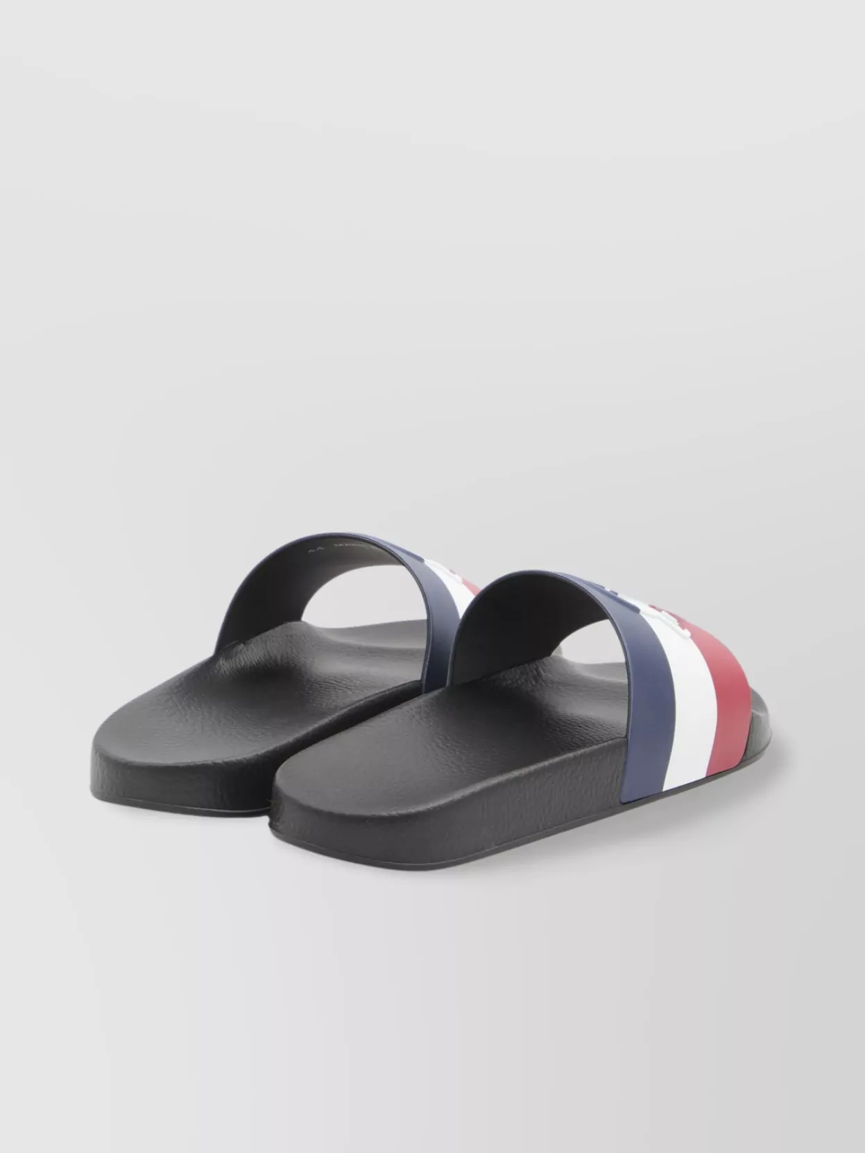 Moncler Rubber Sole Slides Tricolor Upper