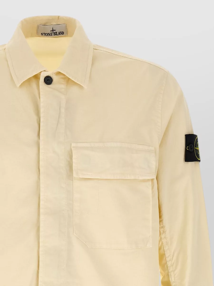 Stone Island 1200013 Overshirt Long Sleeves Buttoned Collar