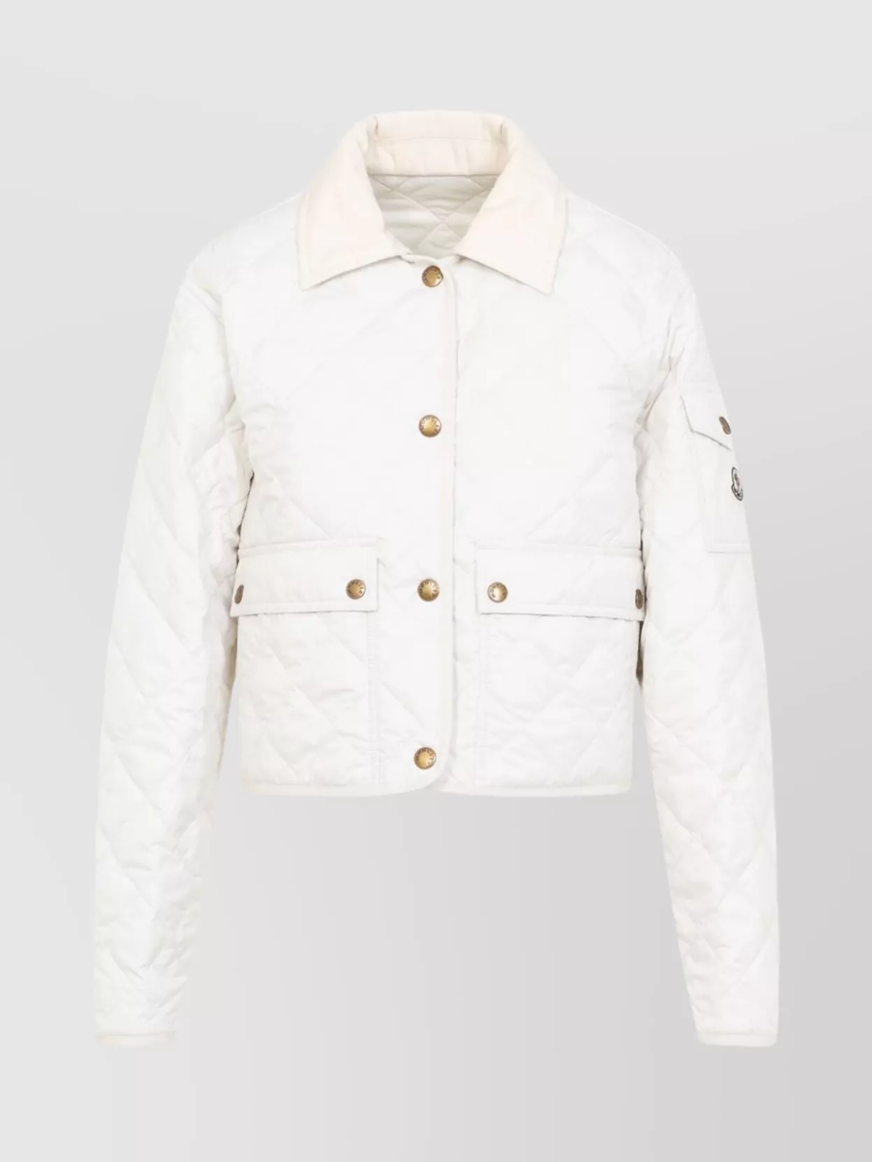 Moncler Sleeve Pocket Quilted Collar Jacket