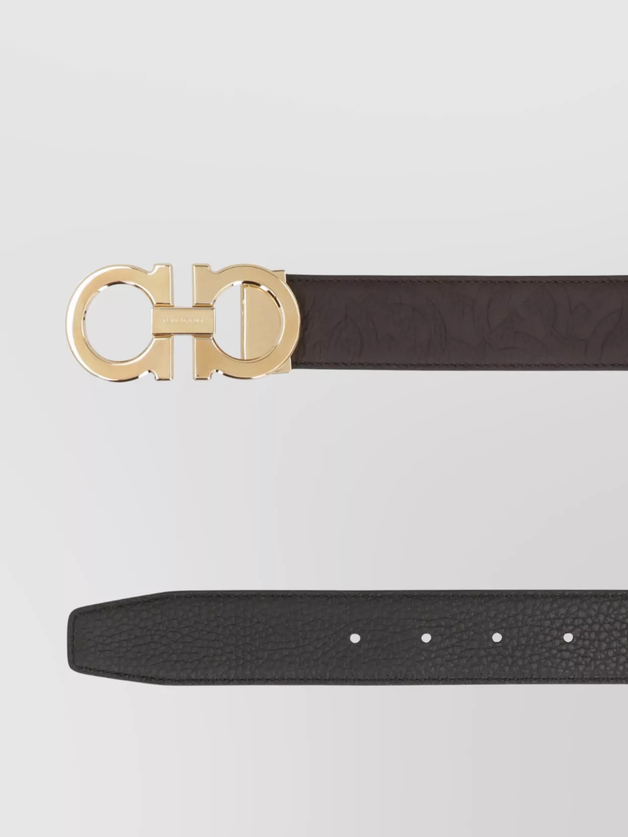 Ferragamo Reversible Leather Belt Gancini
