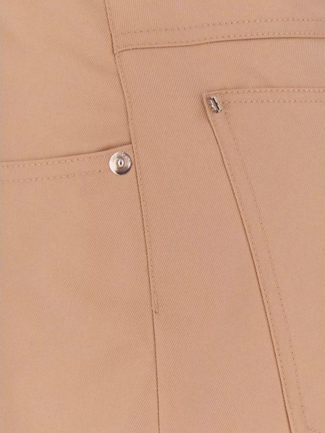 Sportmax Classic Chino Pant With Five Pockets In Metallic